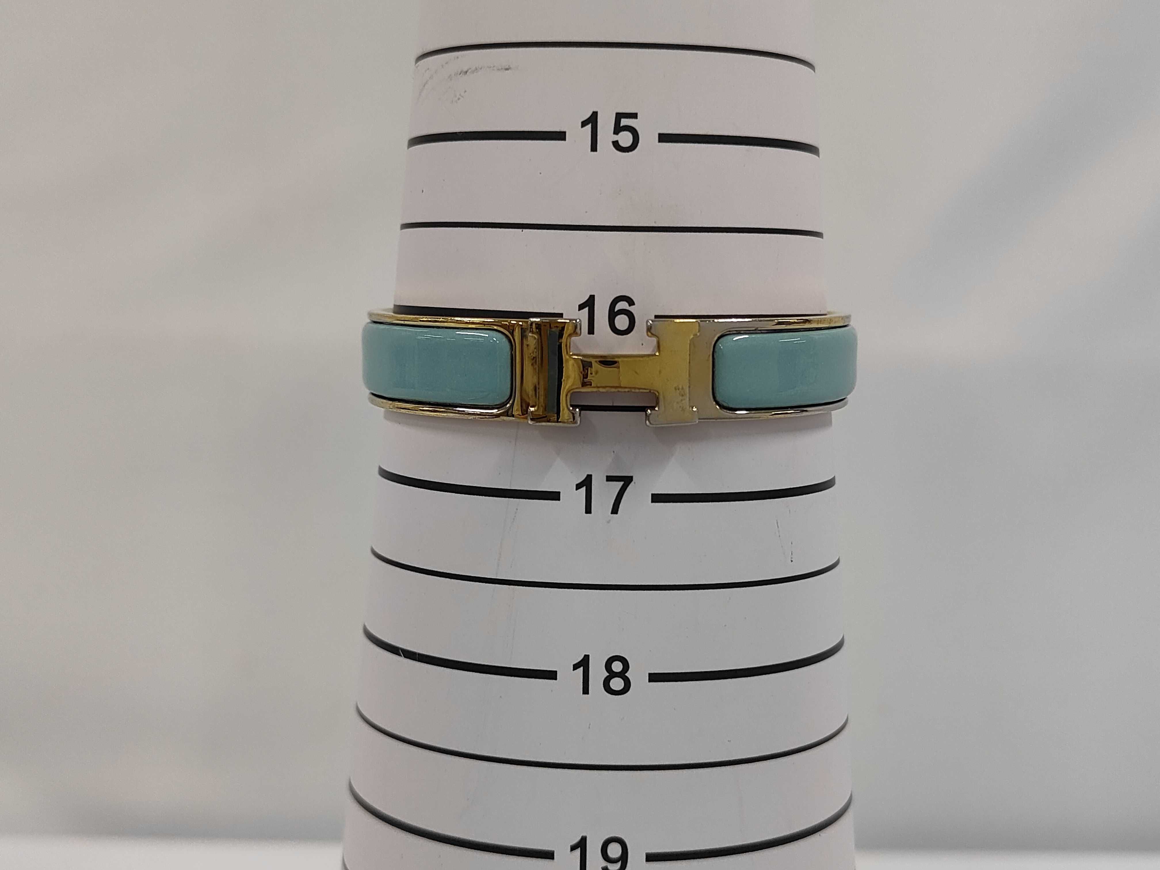 Clic Clac Gold Bangle Blue Bracelet/Bangle — view 6