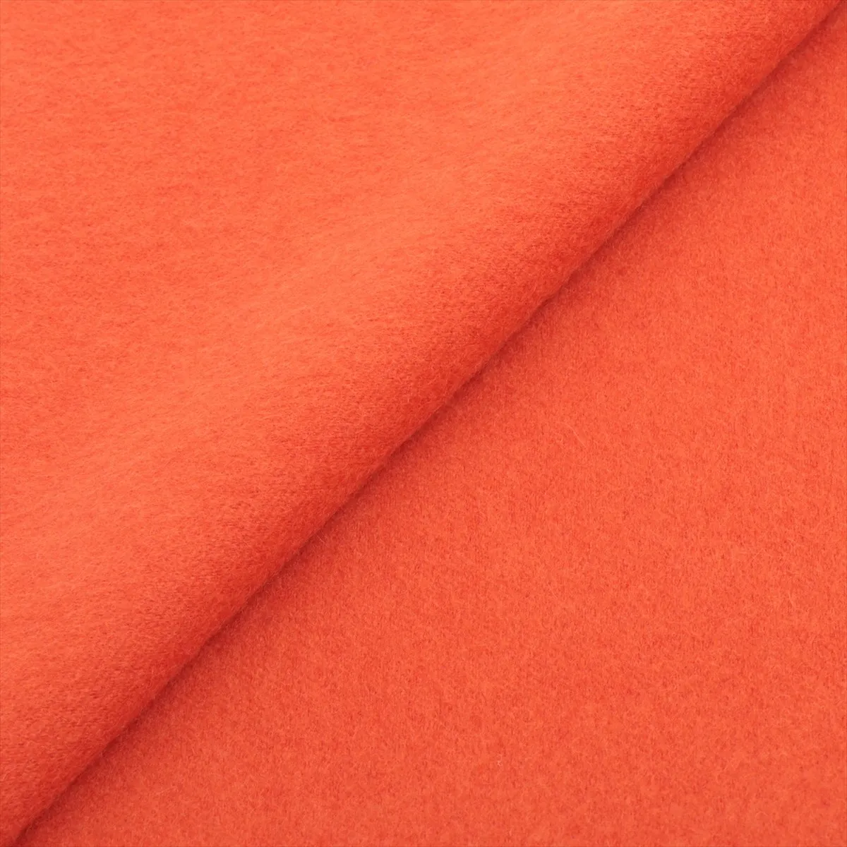 Evelyne scarf, cashmere, red x orange. Shows wear, — view 2