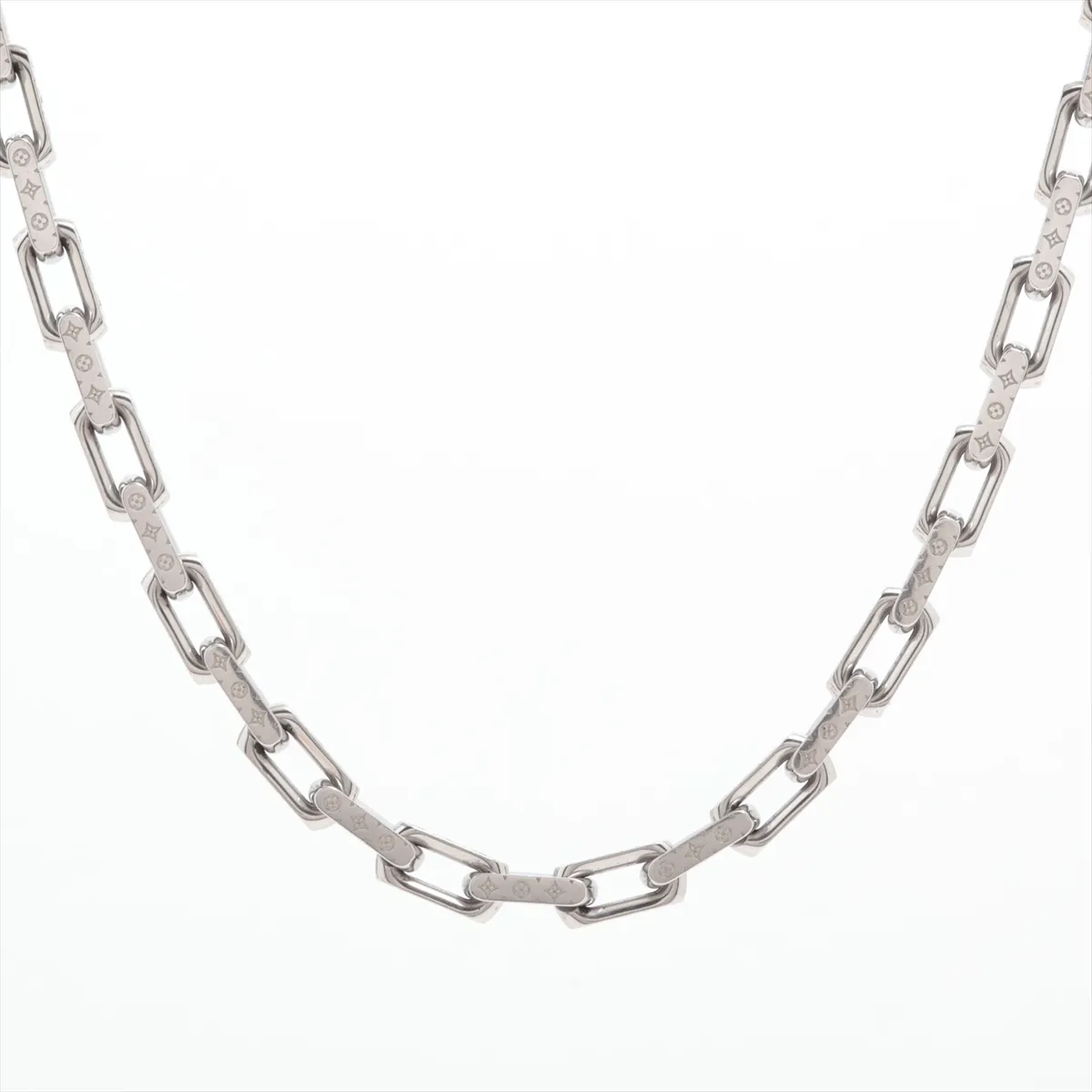 M00307 Collier Chain Monogram LE4213 Necklace GP Silver