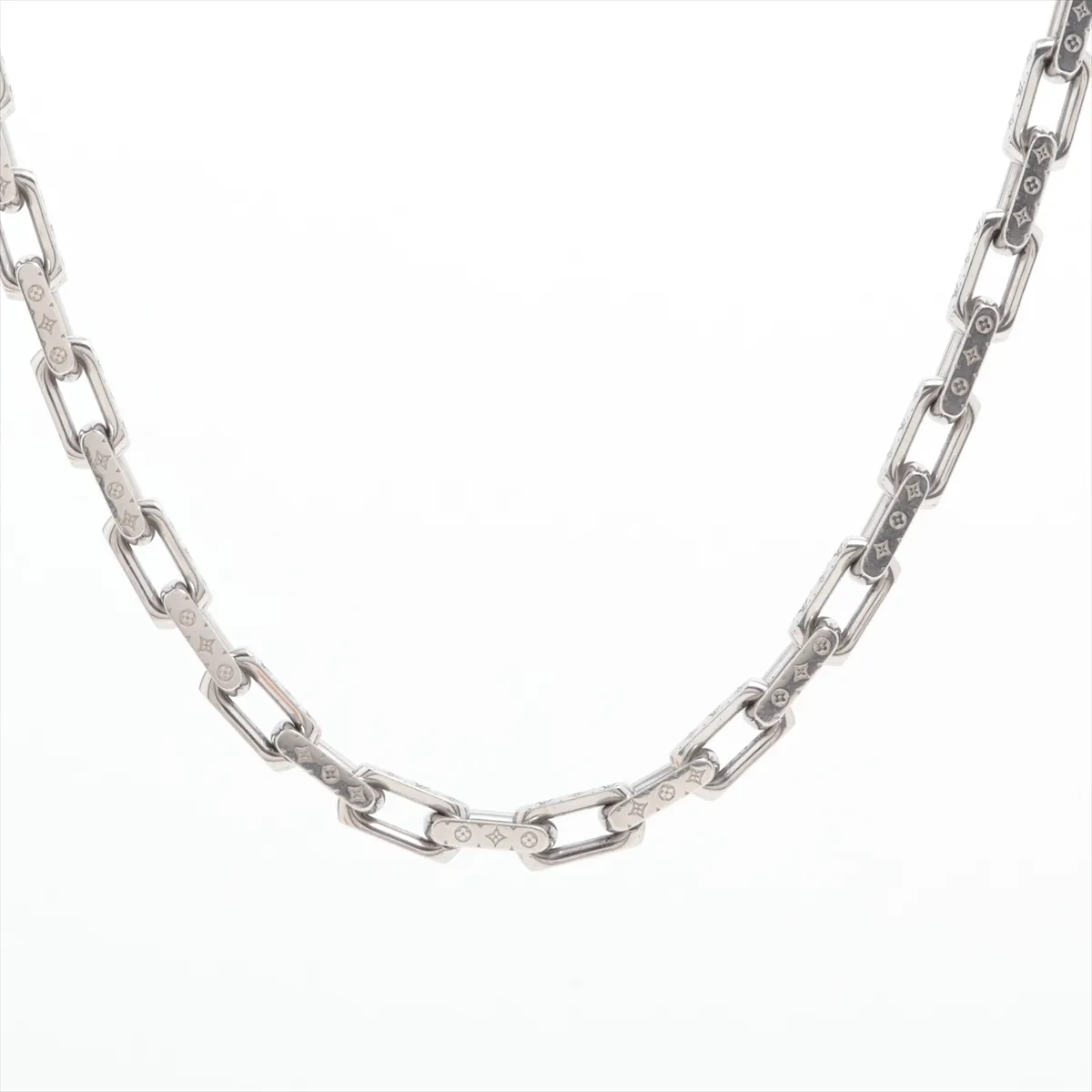 M00307 Collier Chain Monogram LE4213 Necklace GP Silver — view 2