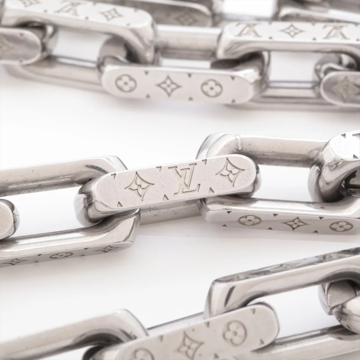 M00307 Collier Chain Monogram LE4213 Necklace GP Silver — view 4