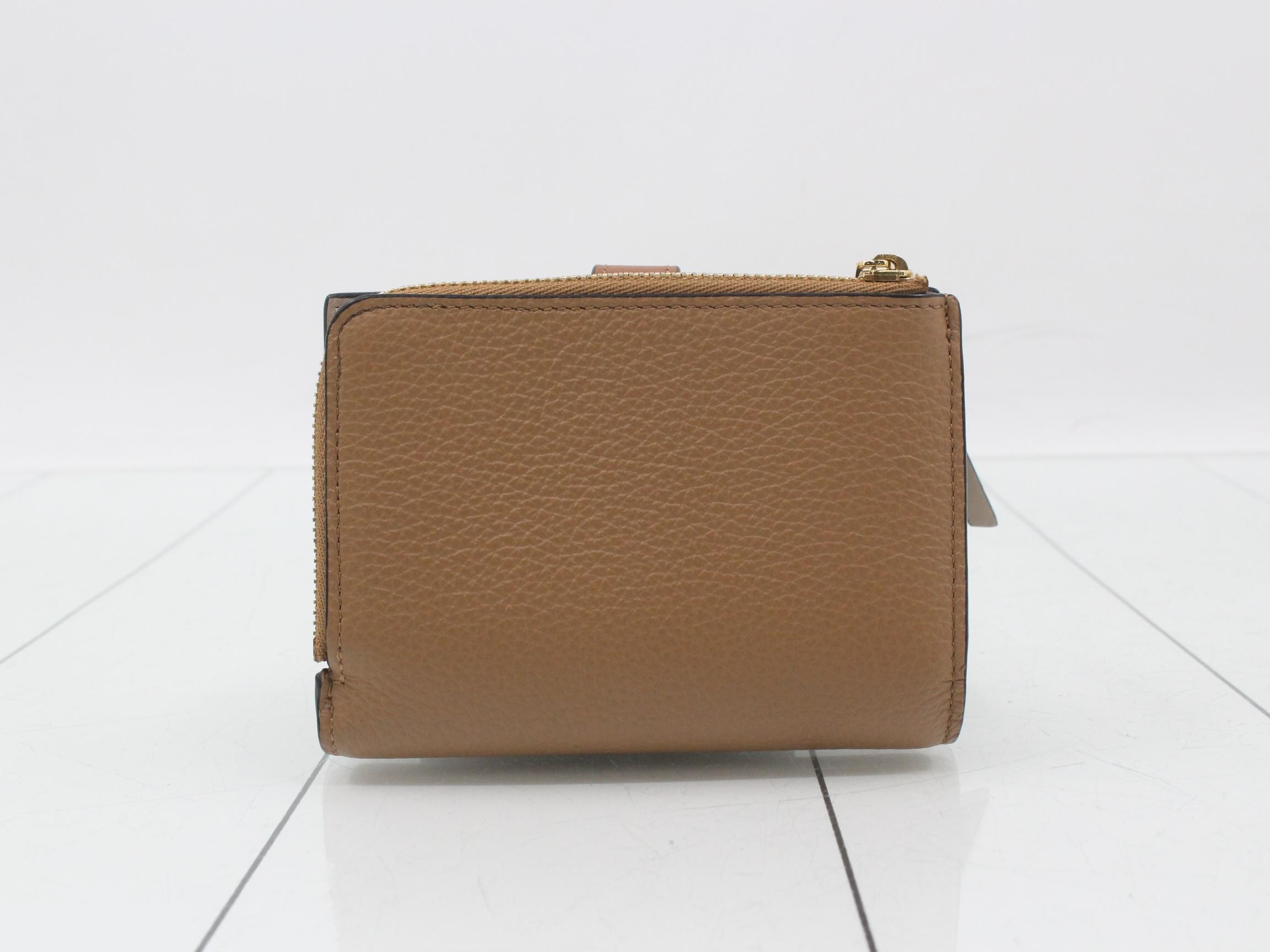 Anagram Bi-fold Wallet, Brown — view 2