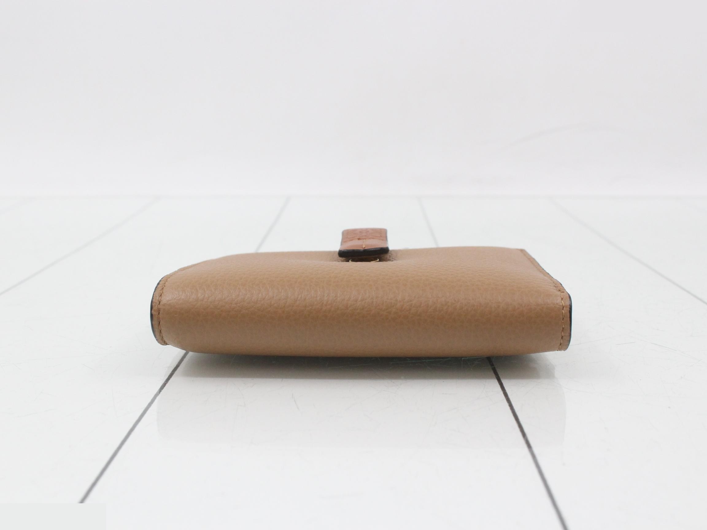 Anagram Bi-fold Wallet, Brown — view 3