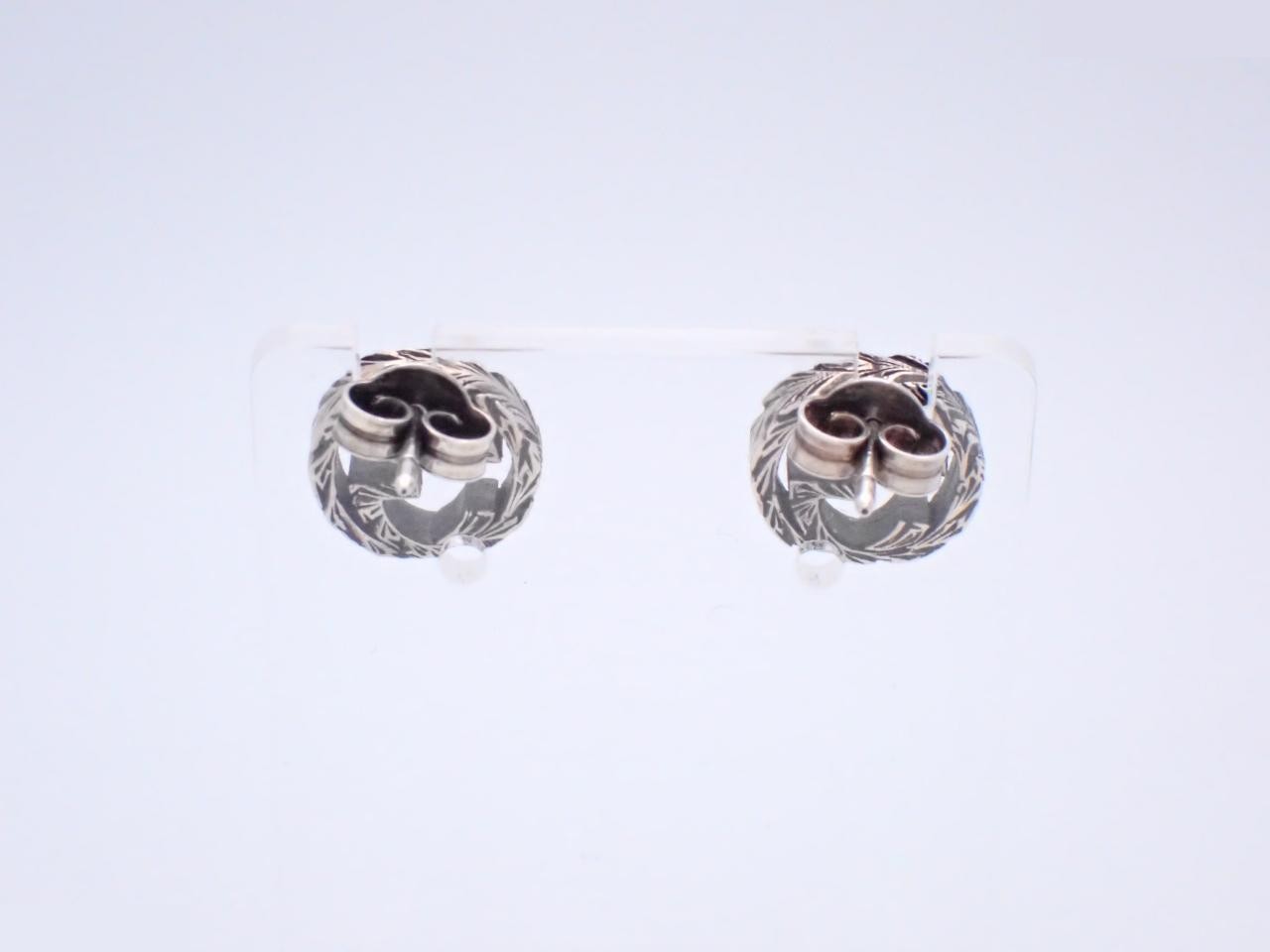 Silver earrings, 925 sterling silver, 2.8g — view 2