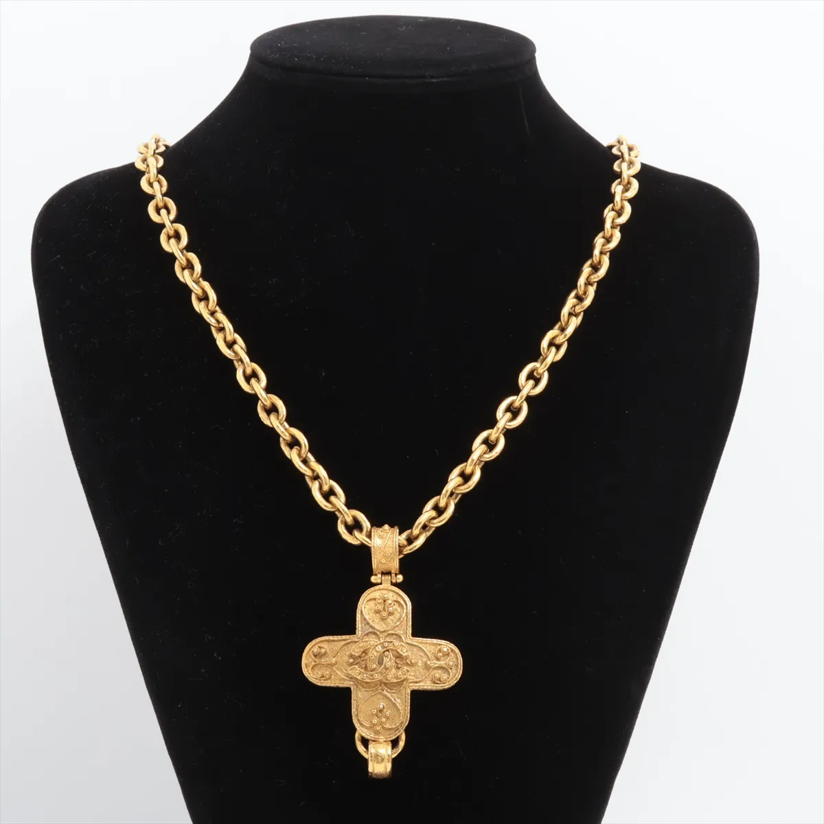 Coco Mark 94A Necklace, GP Gold. Shows wear, — view 5
