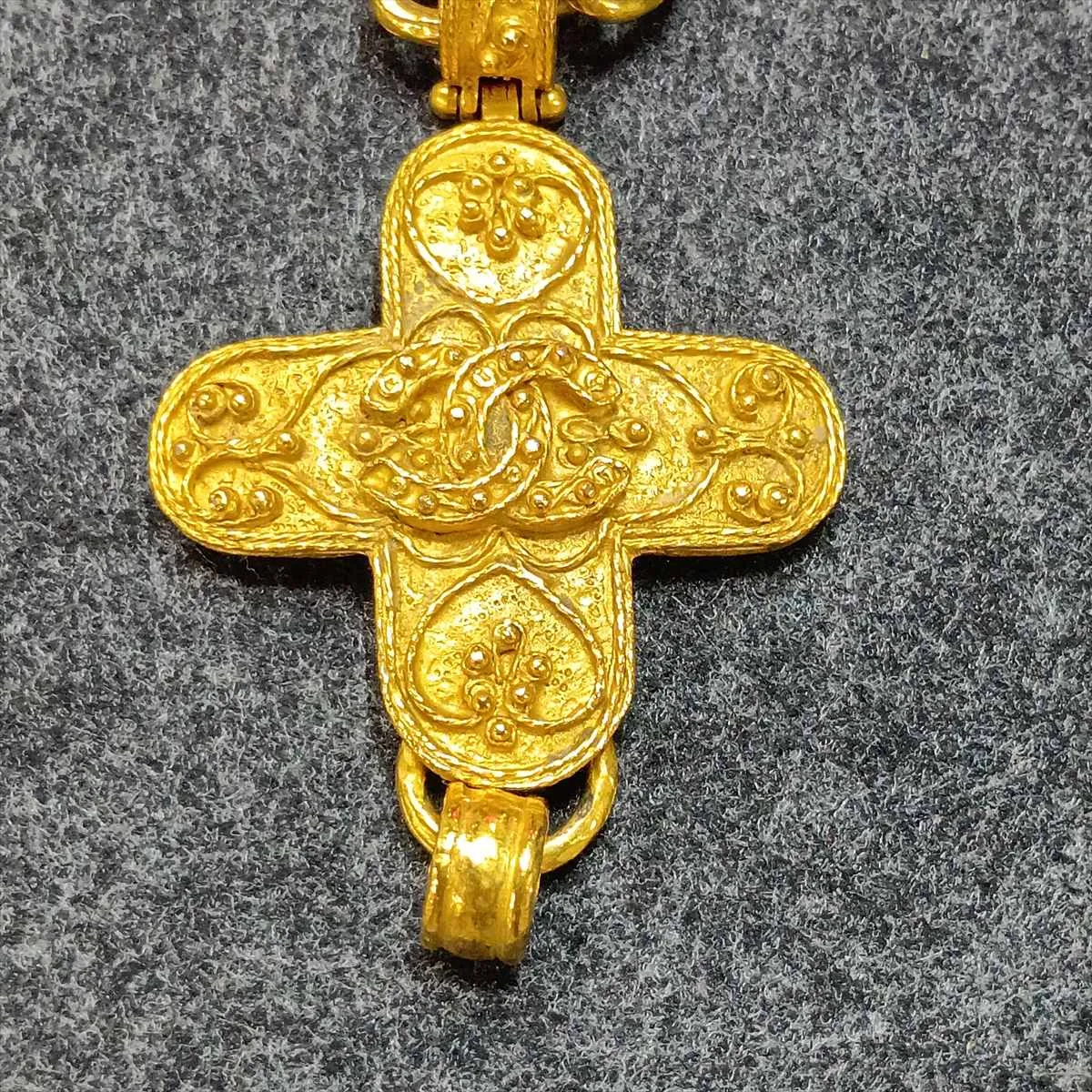 Coco Mark 94A Necklace, GP Gold. Shows wear, — view 8