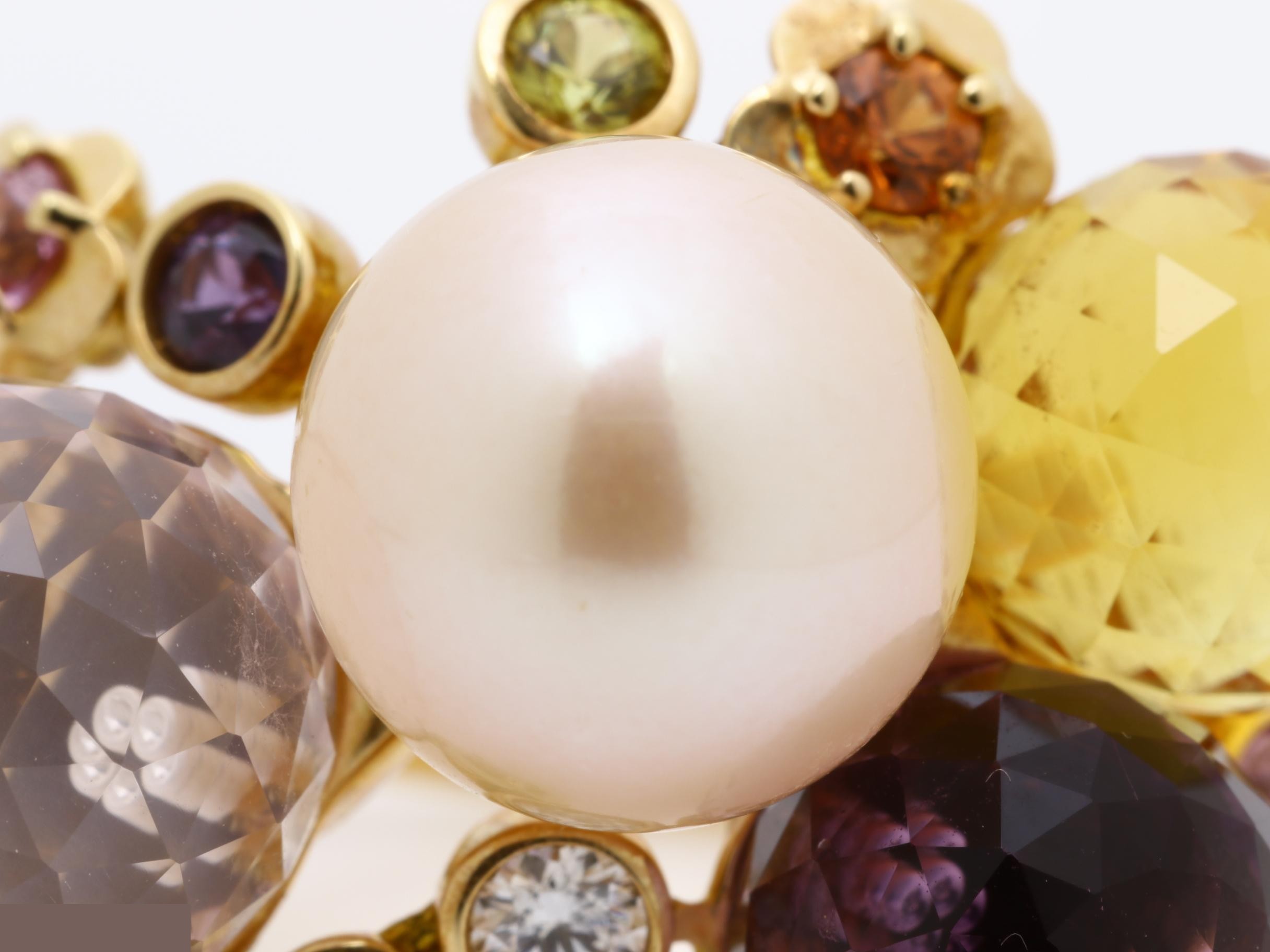 Mademoiselle (precious metal) ring, 750PG, pearl, size 50, 14g — view 2