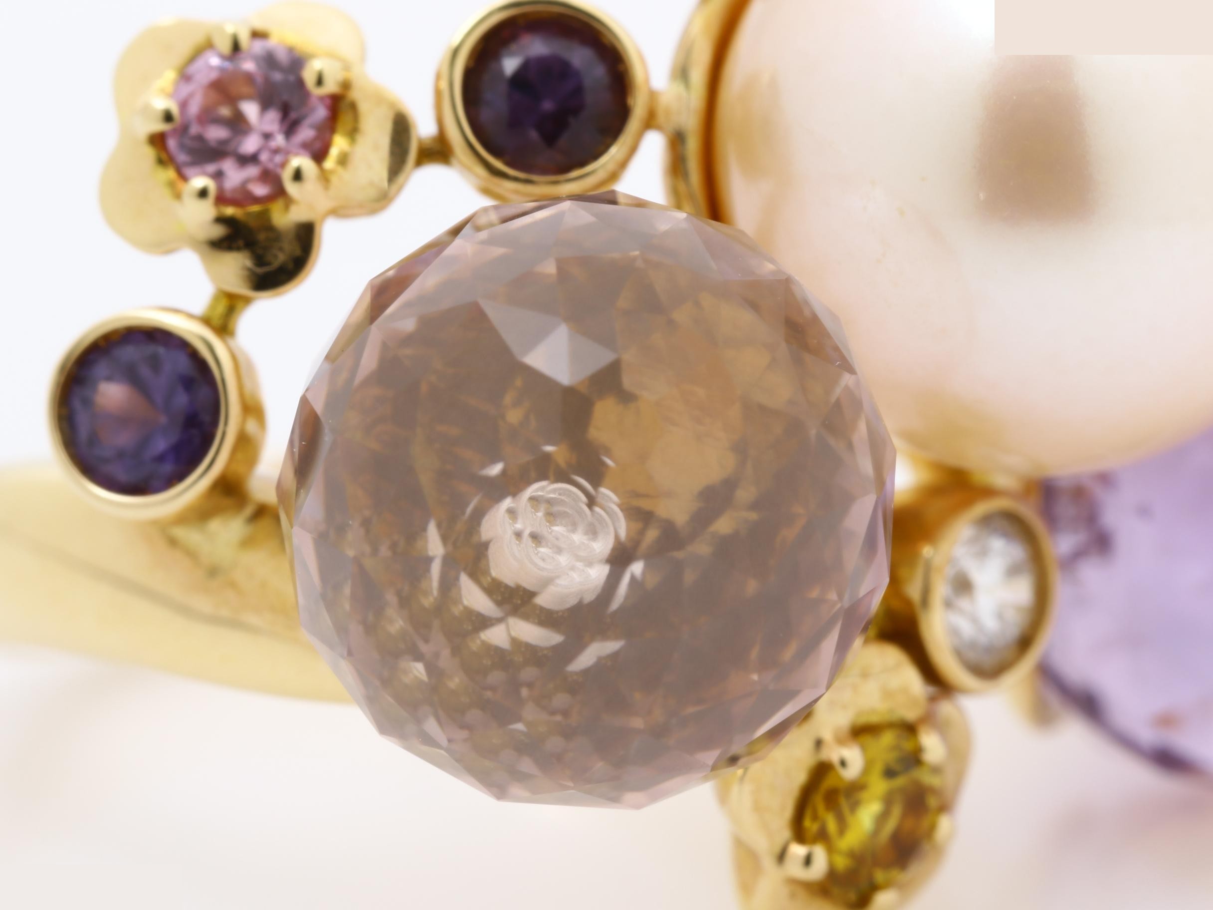 Mademoiselle (precious metal) ring, 750PG, pearl, size 50, 14g — view 3