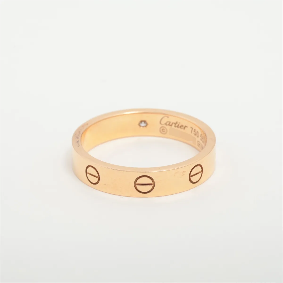 Mini Love 1P Diamond Ring 750(PG) 4.9g 55 Initial PG7443 — view 2