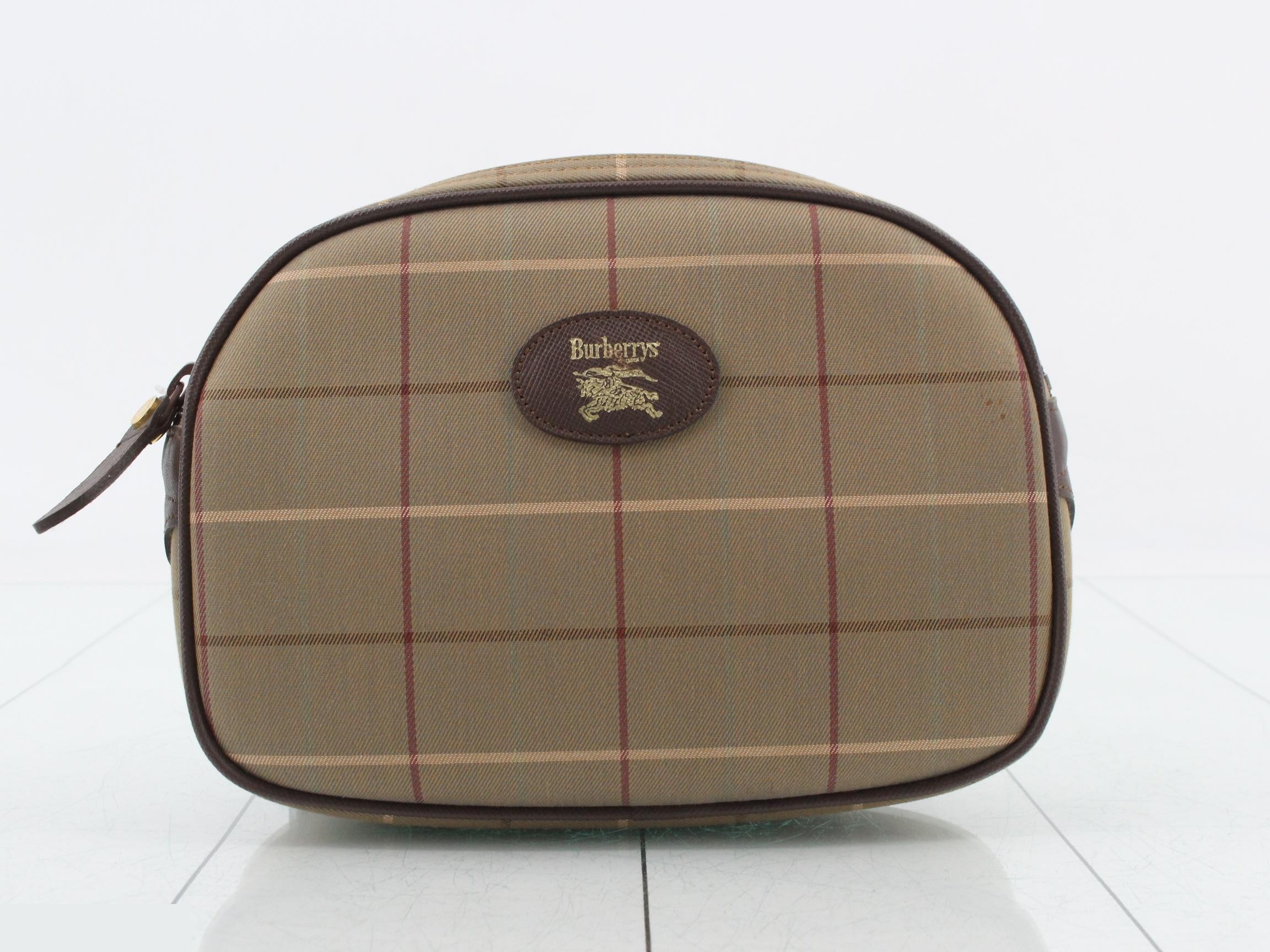 pouch, check pattern