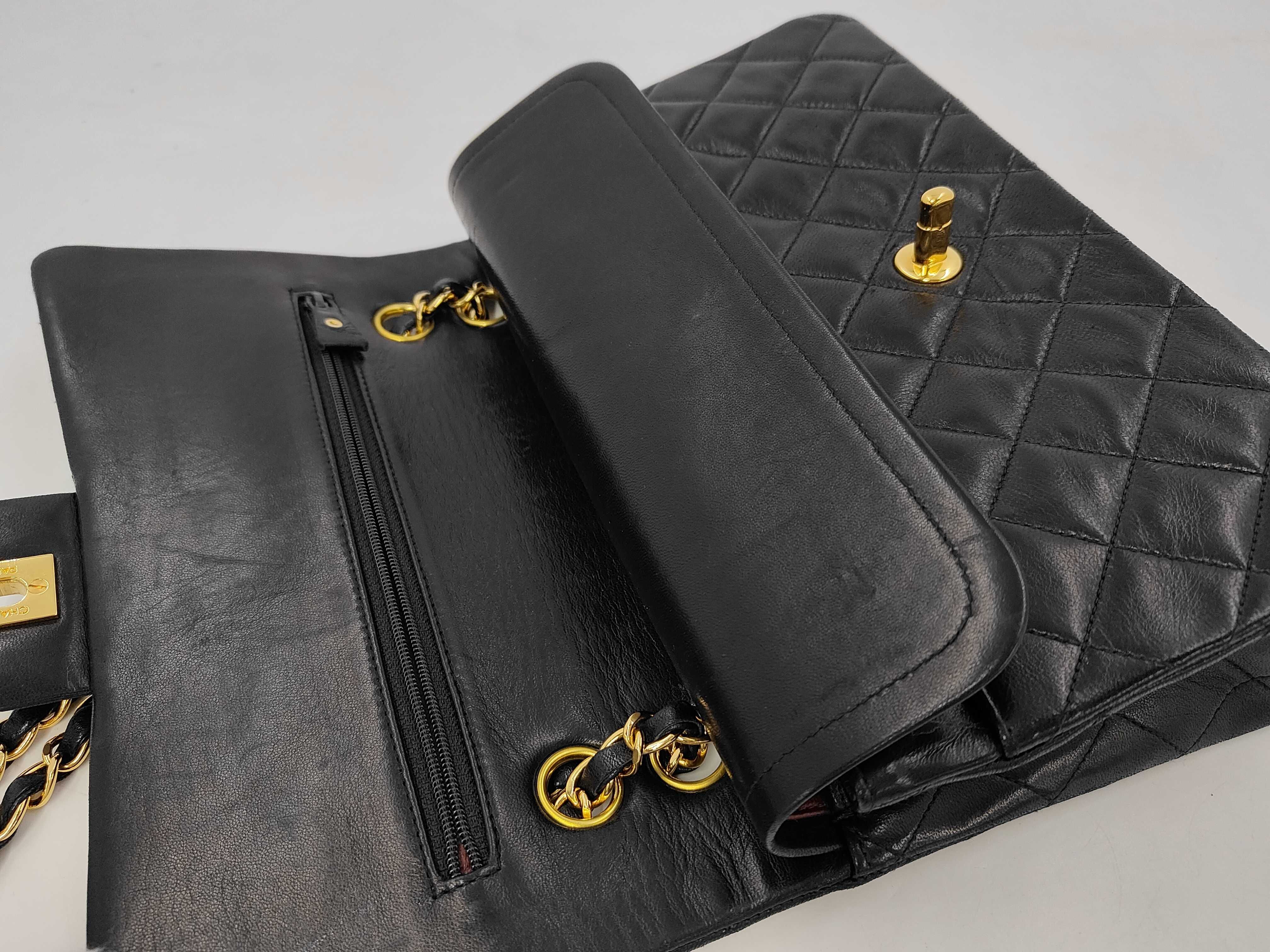 Matelassé 25 Lambskin Double Flap Double Chain Shoulder Bag — view 6