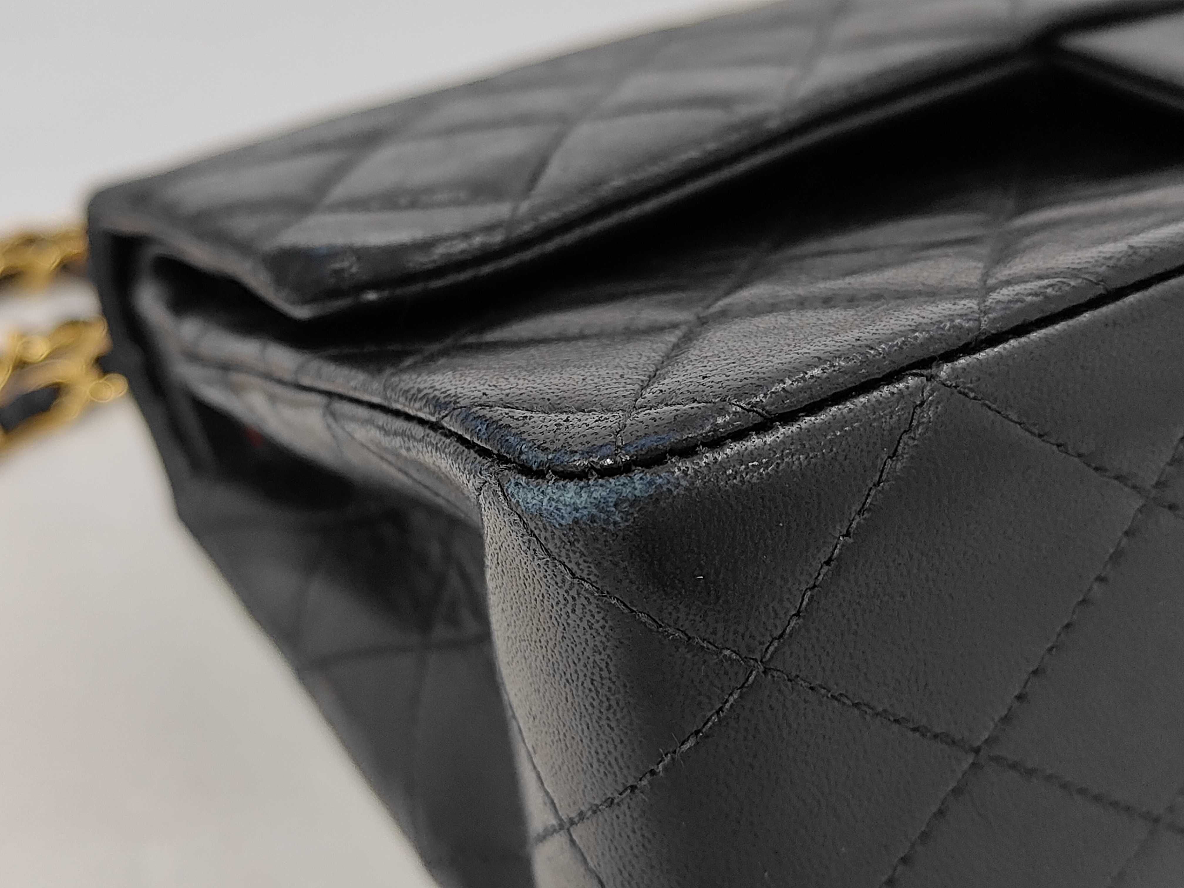 Matelassé 25 Lambskin Double Flap Double Chain Shoulder Bag — view 7