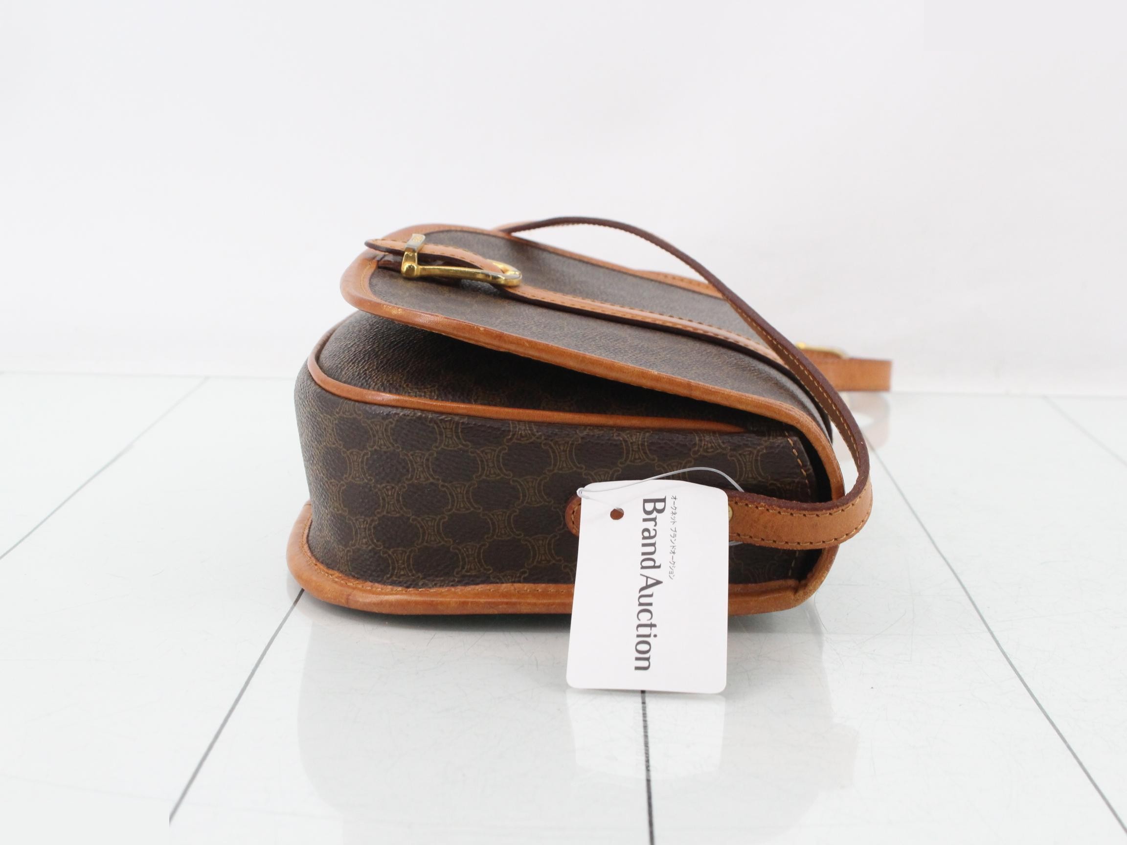Macadam Mini Flap Bag, Brown, 22 x 18 x 7 cm — view 3