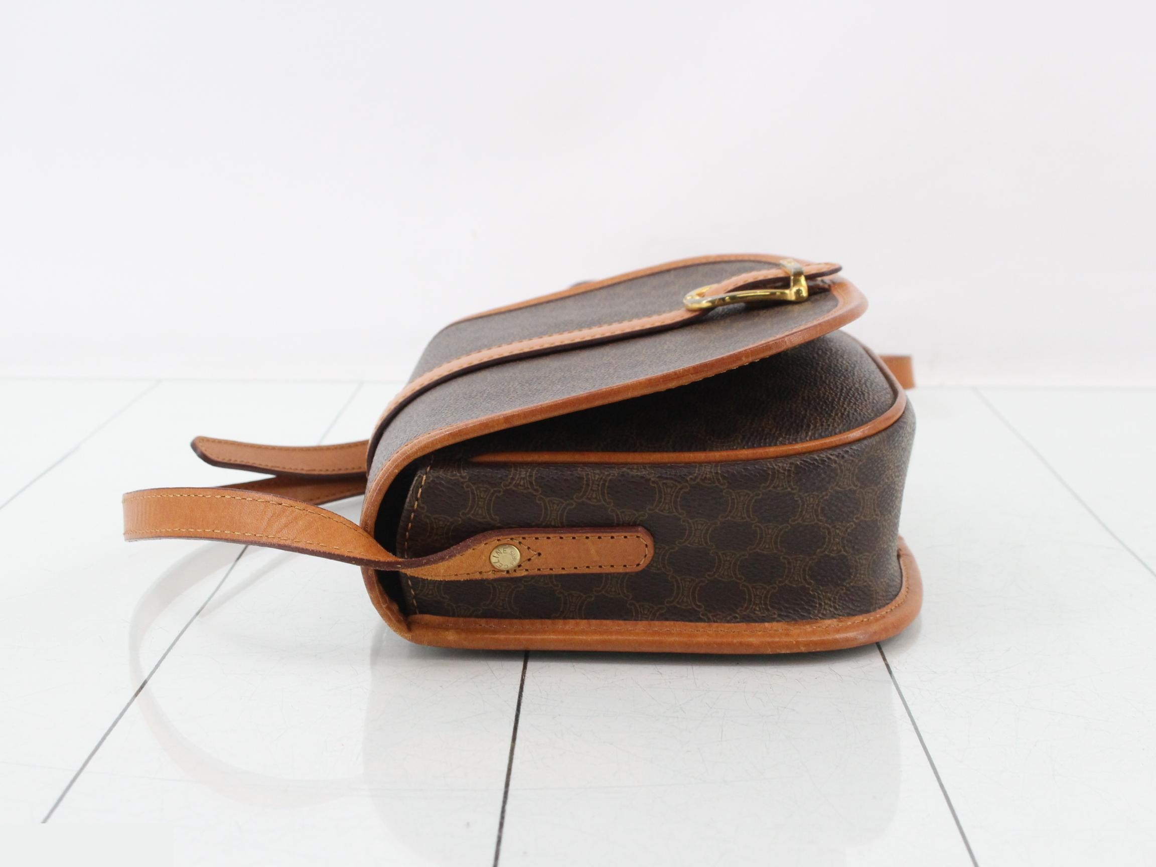 Macadam Mini Flap Bag, Brown, 22 x 18 x 7 cm — view 4