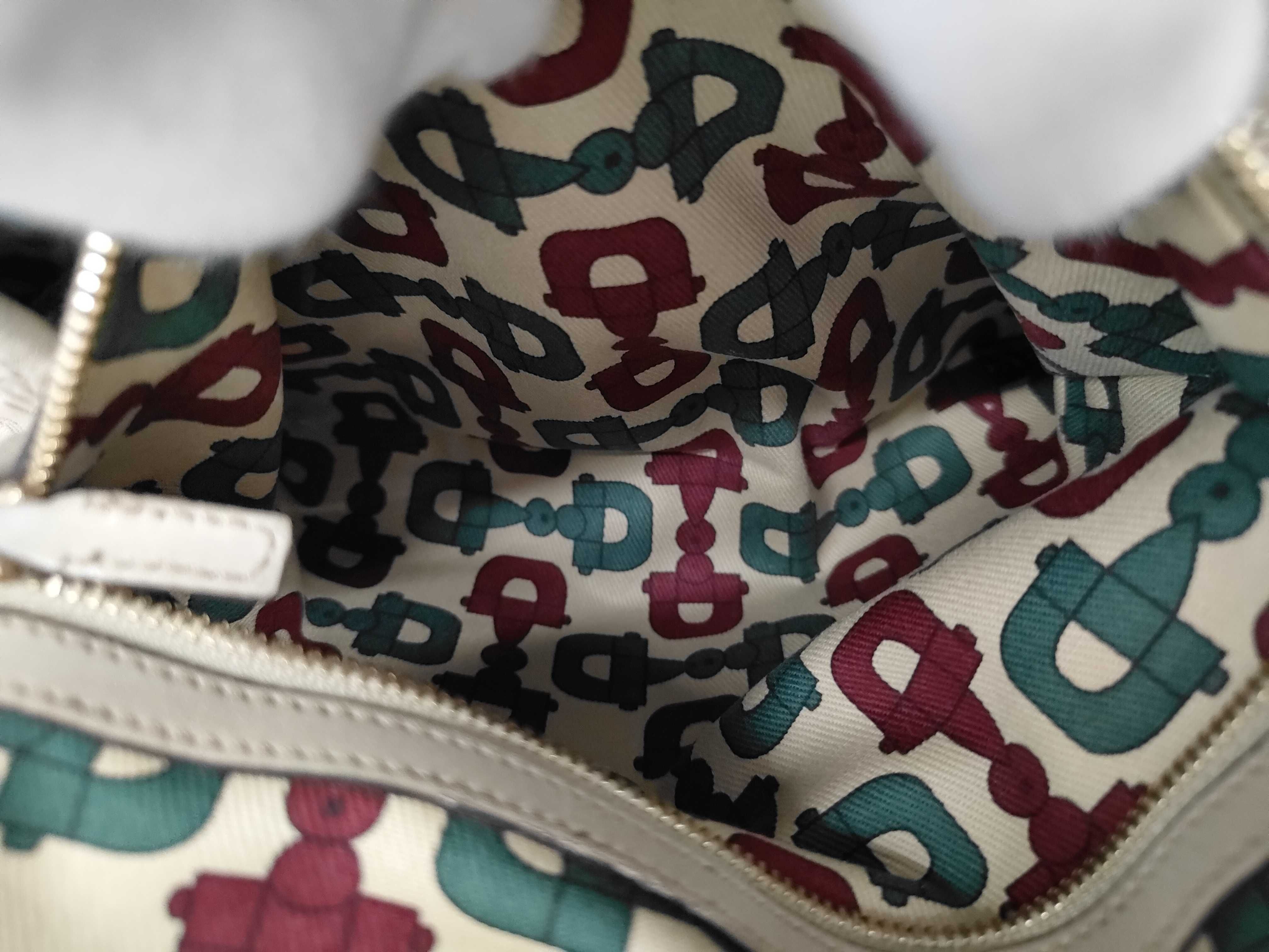 Shima Leather Horsebit Woven Shoulder Bag Tote Bag — view 11