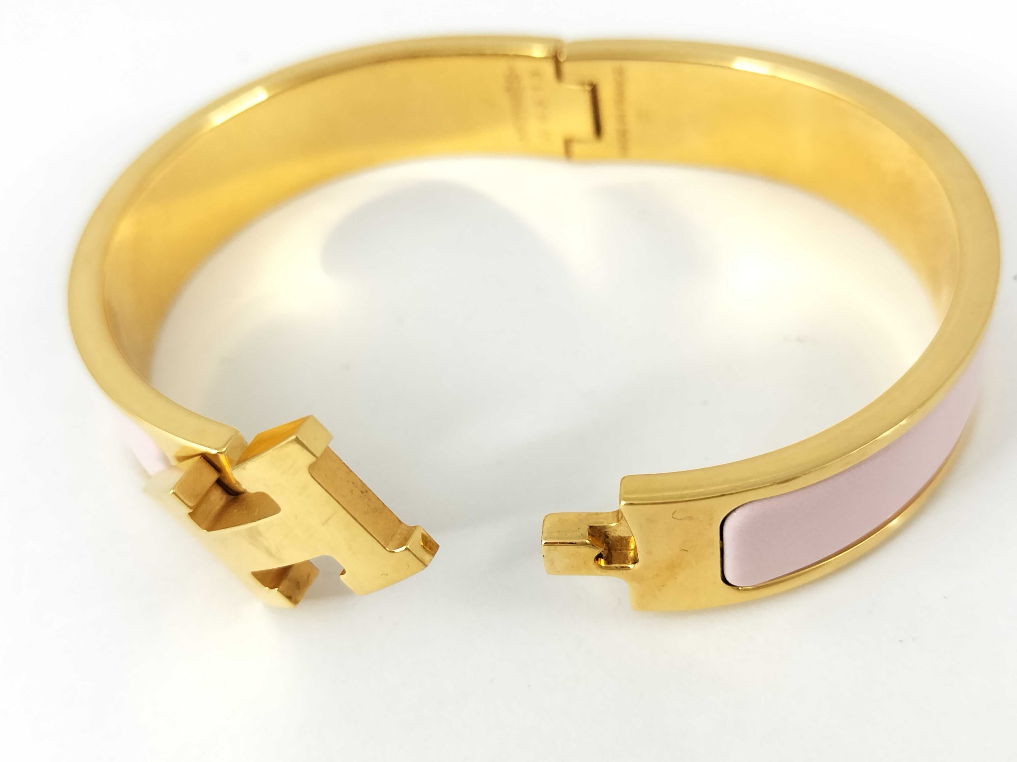 Hermès Clic Clac Gold Bracelet Bracelet/Bangle — view 2