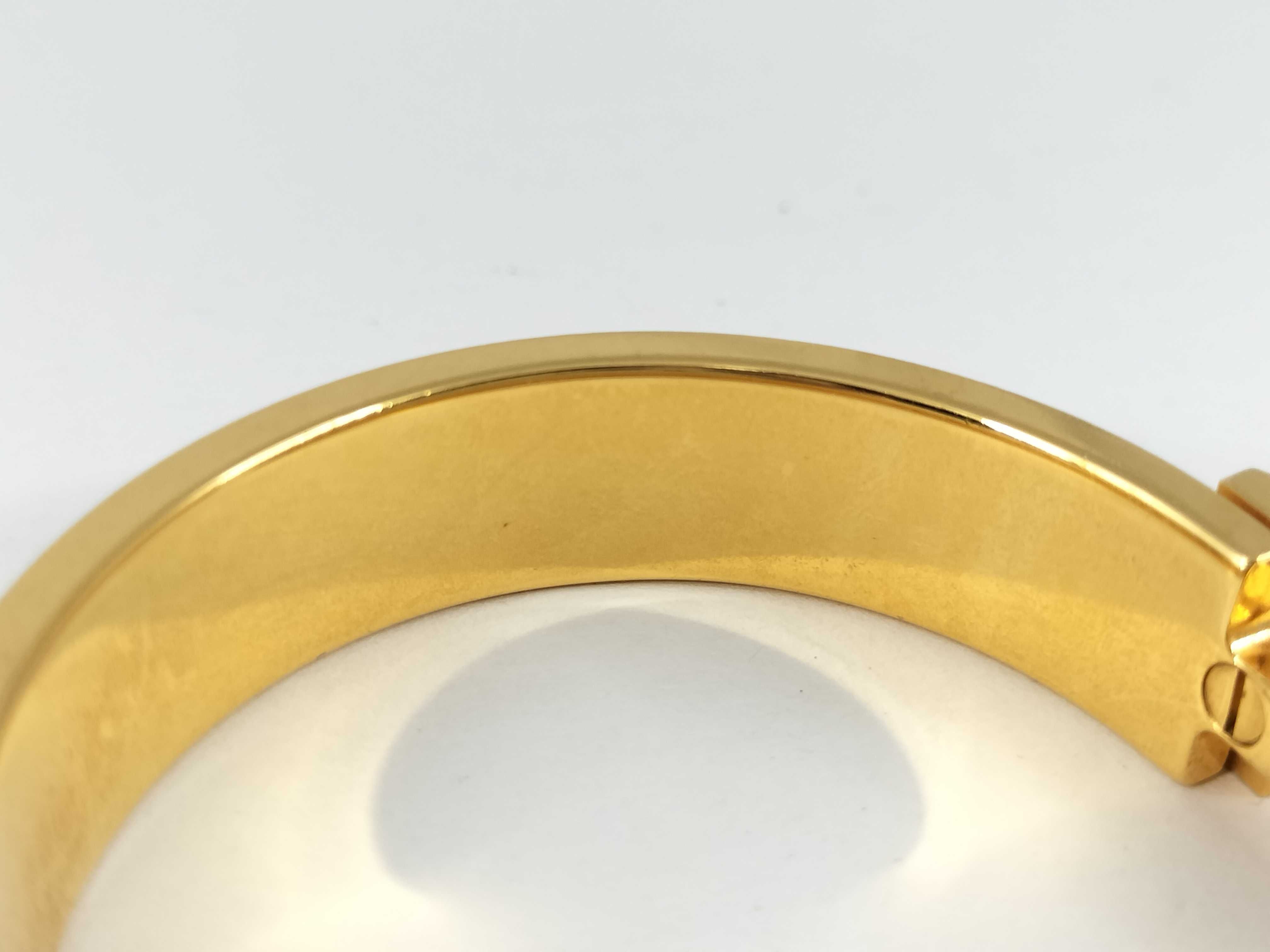 Hermès Clic Clac Gold Bracelet Bracelet/Bangle — view 6