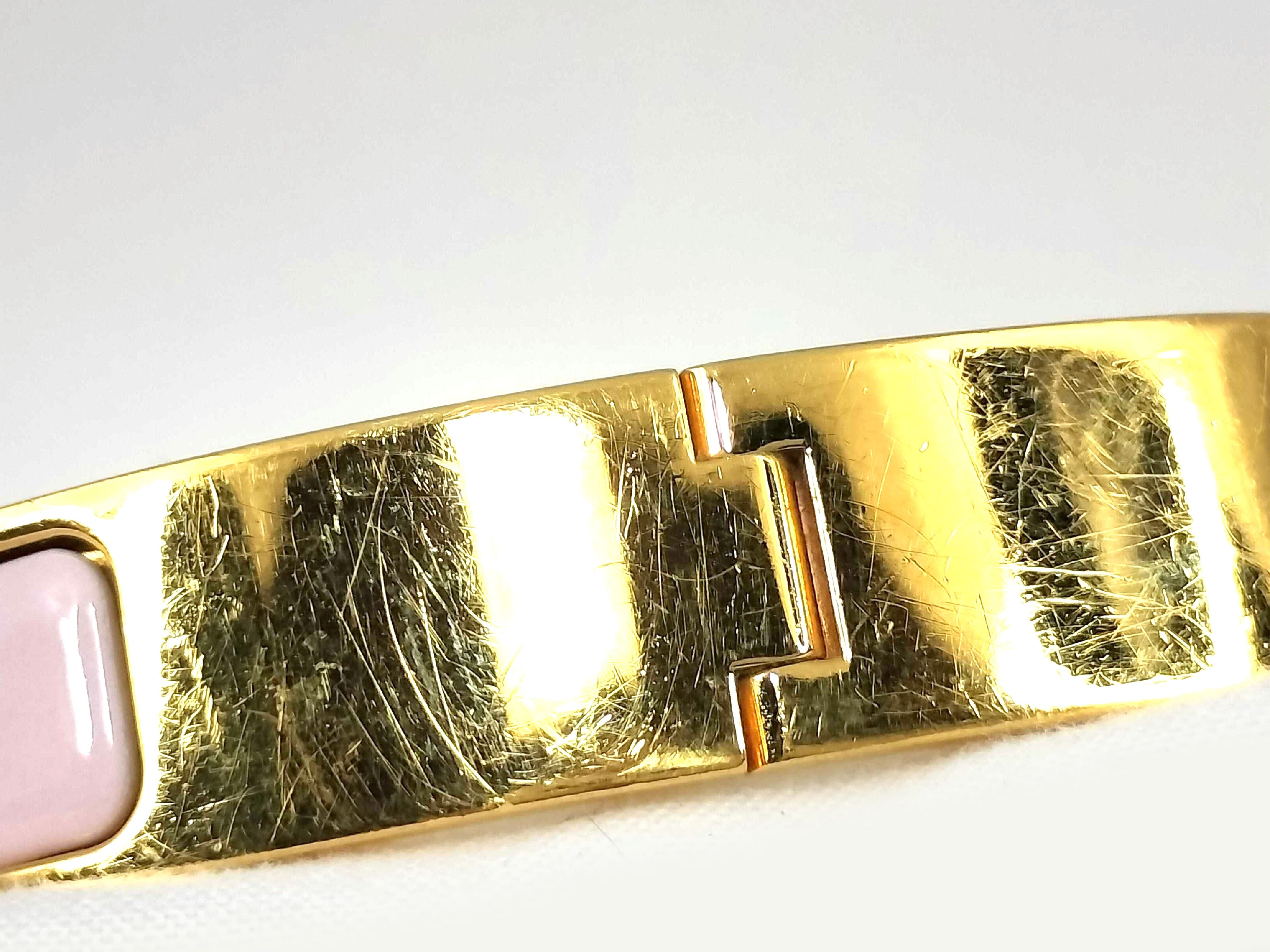 Hermès Clic Clac Gold Bracelet Bracelet/Bangle — view 8