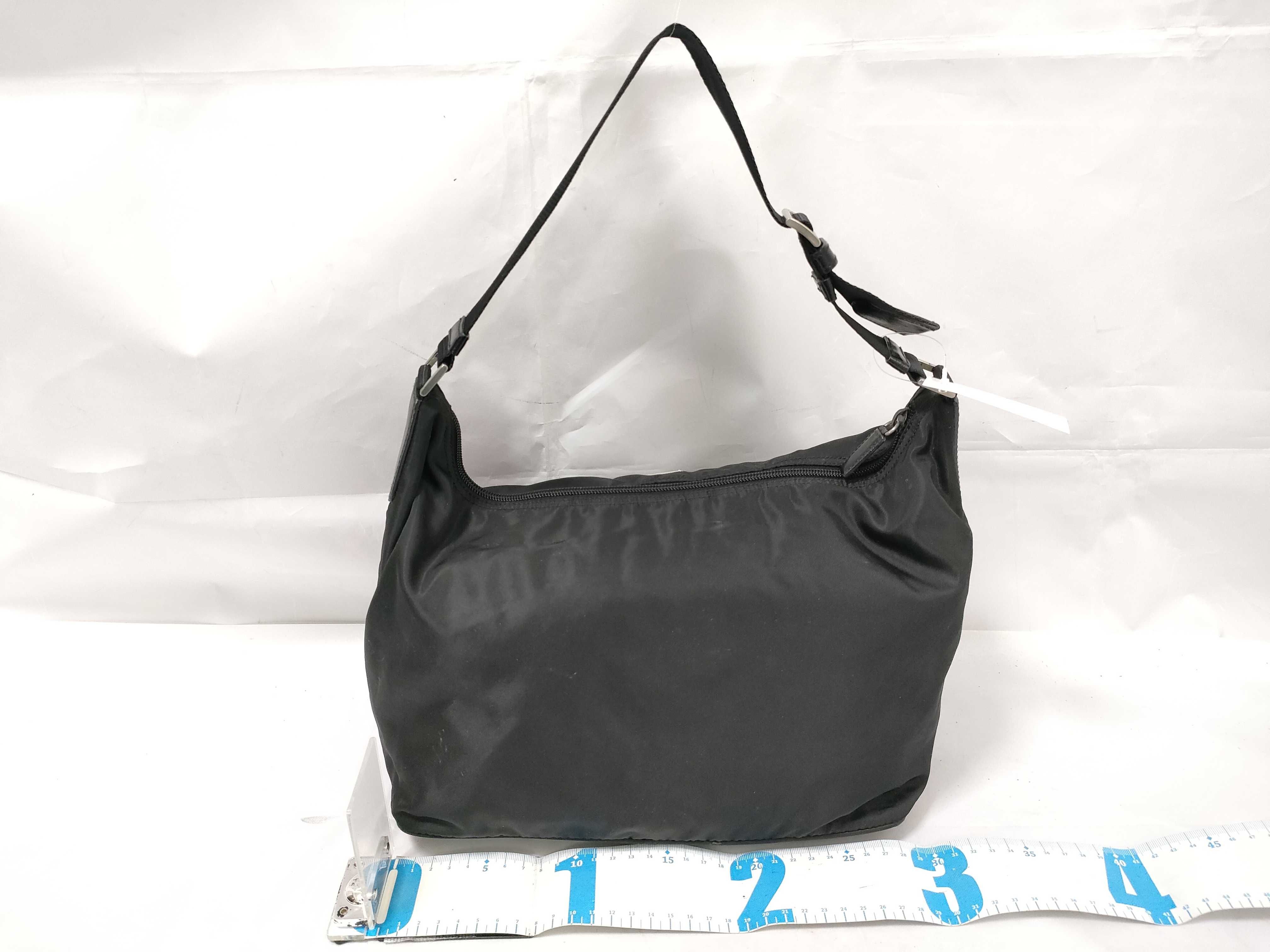 Nylon One-Shoulder Bag with Triangle Logo — view 2