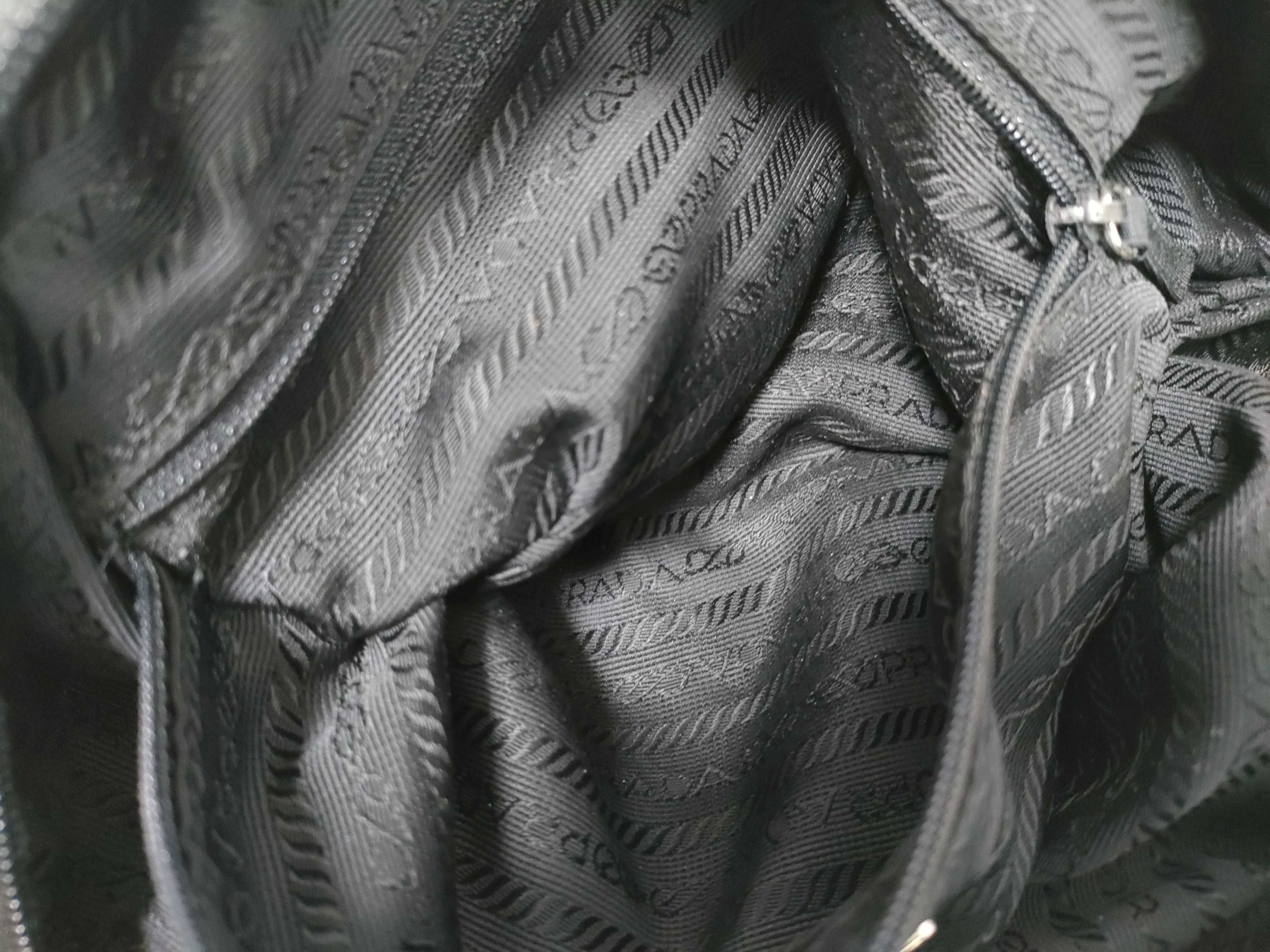 Nylon One-Shoulder Bag with Triangle Logo — view 11