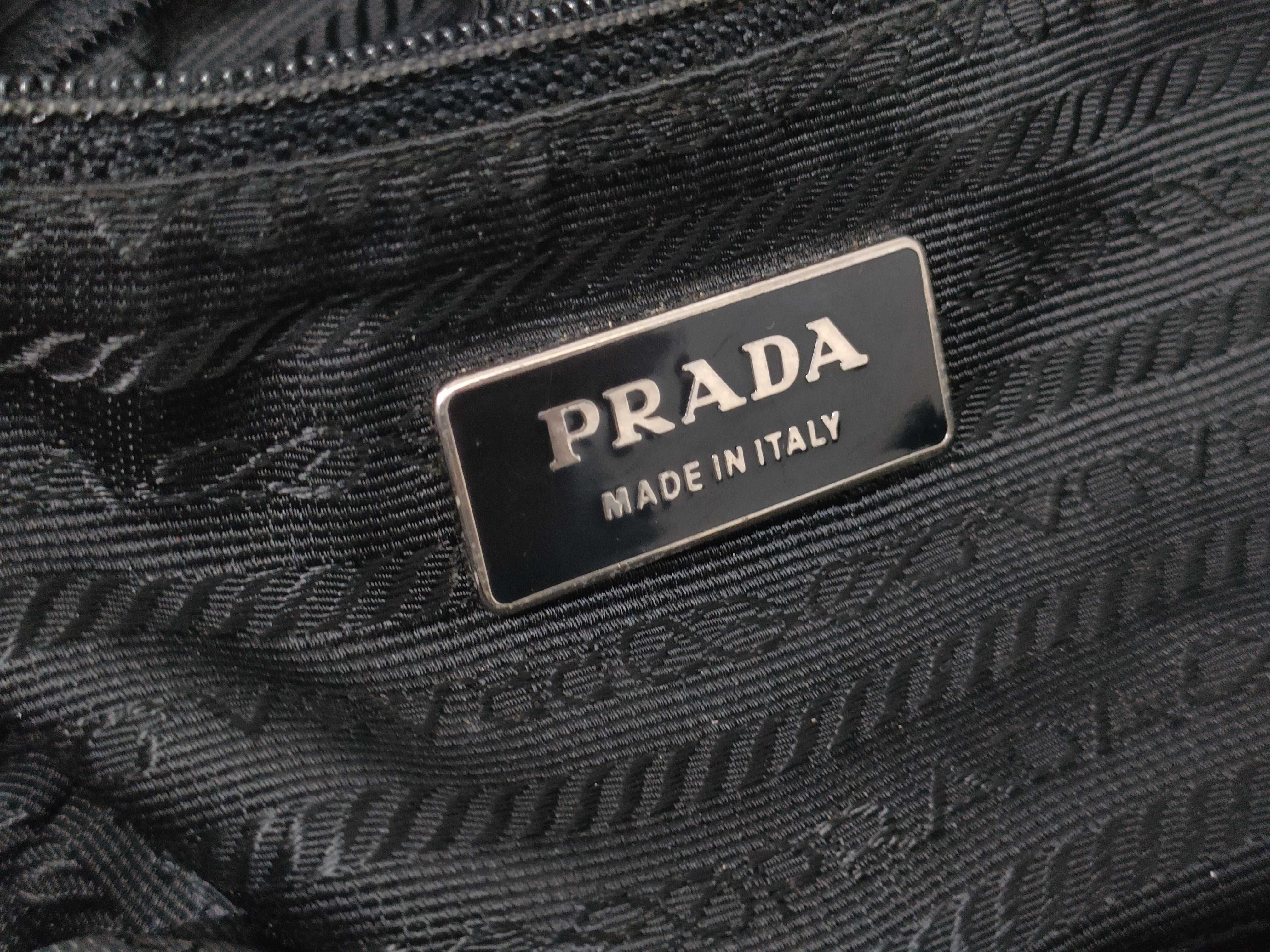 Nylon One-Shoulder Bag with Triangle Logo — view 12