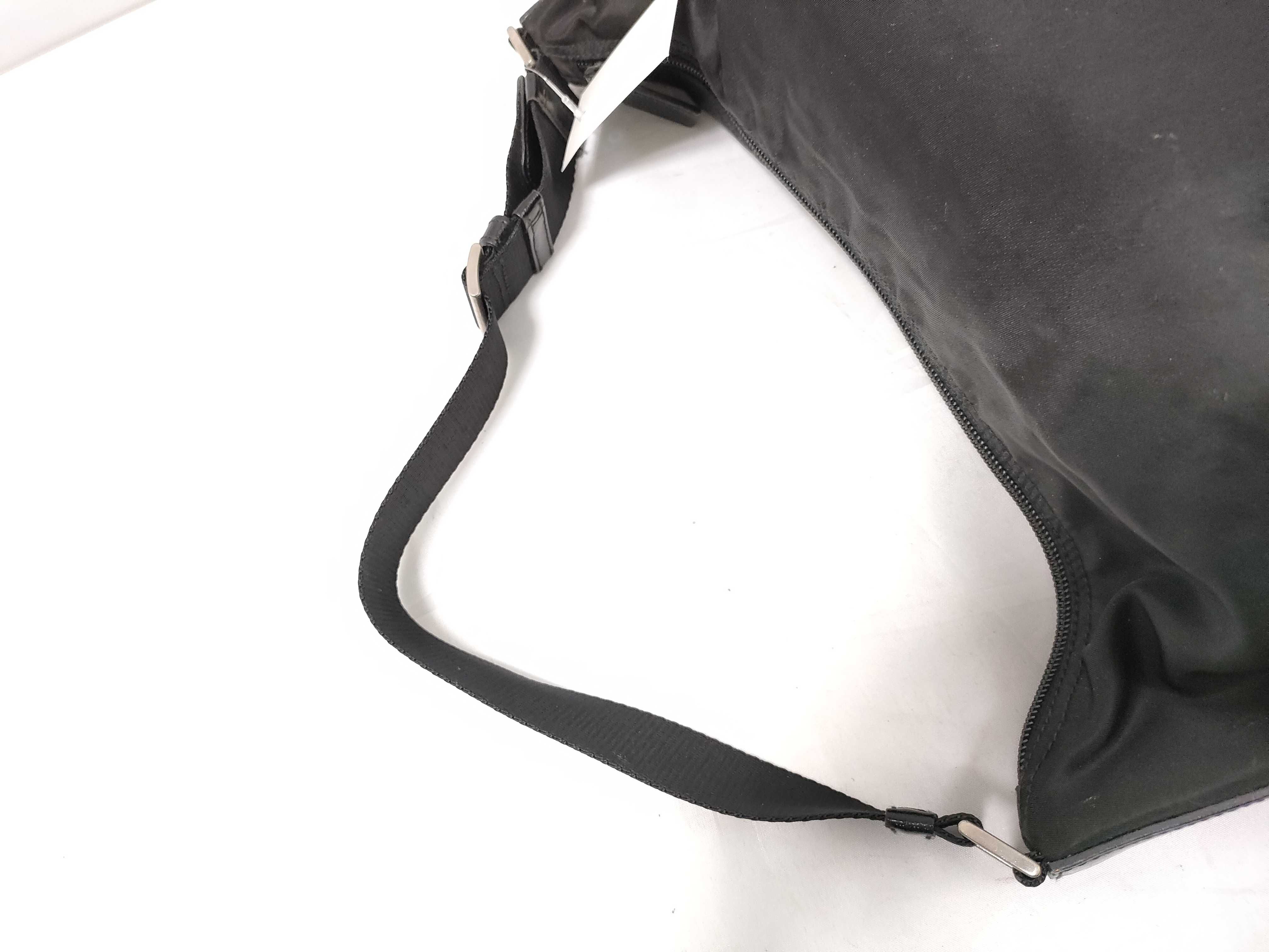 Nylon One-Shoulder Bag with Triangle Logo — view 3