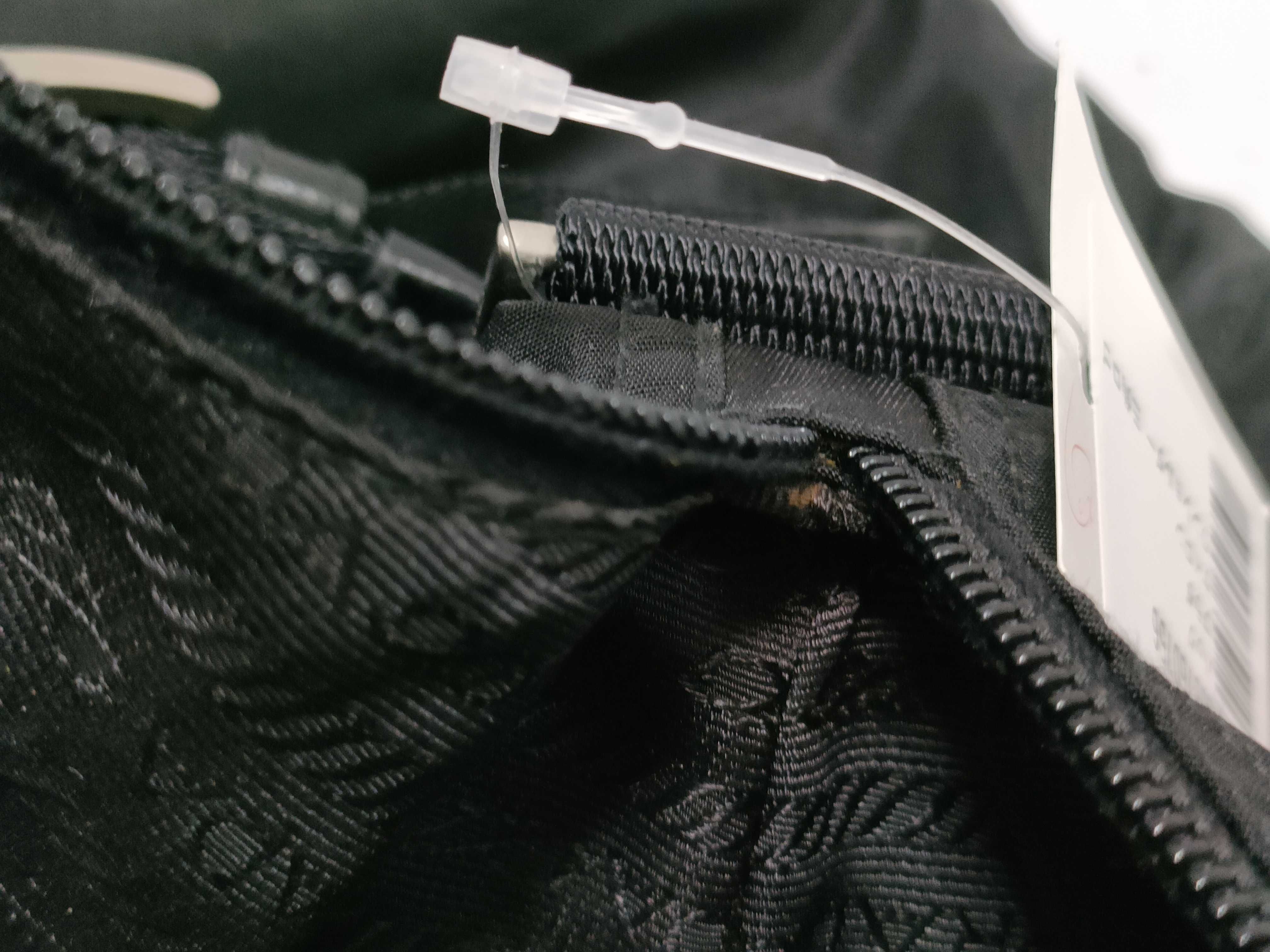 Nylon One-Shoulder Bag with Triangle Logo — view 9