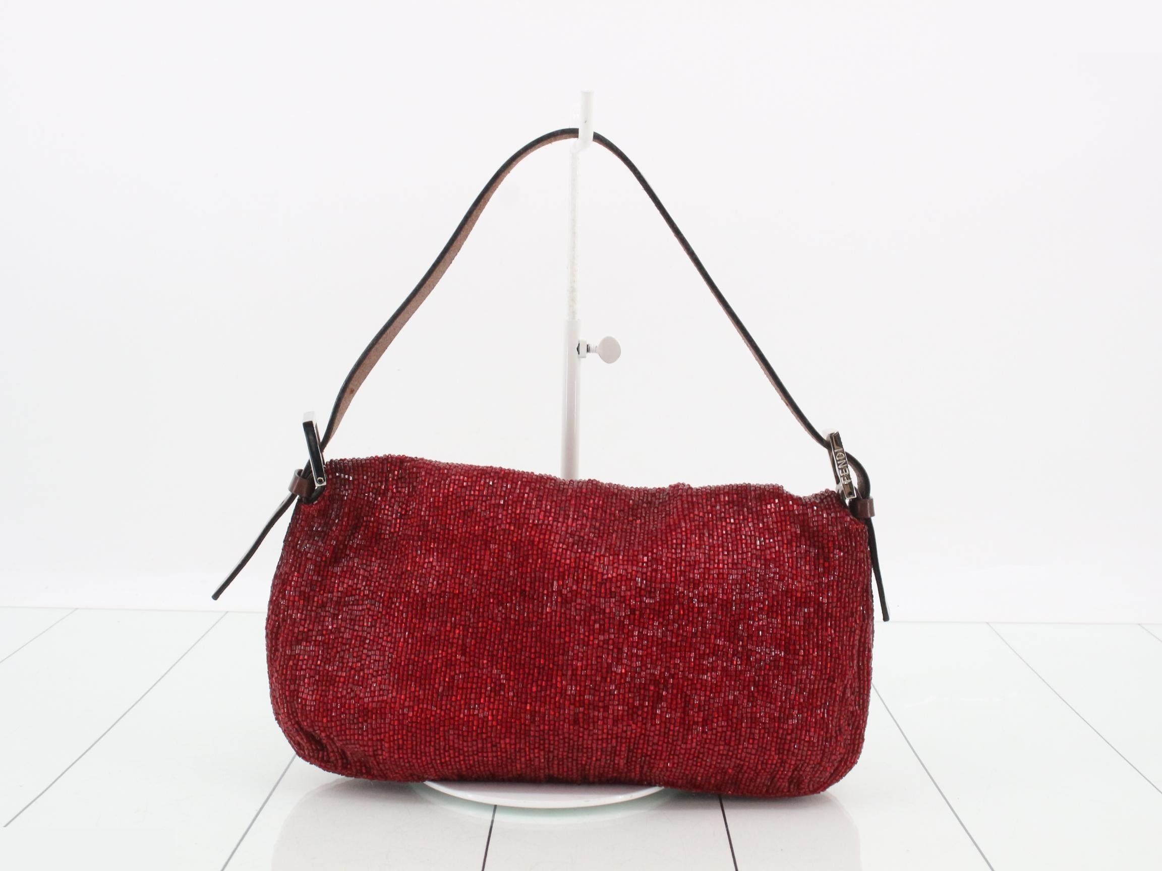 Mamma Baguette Beaded One-Shoulder Bag — view 2