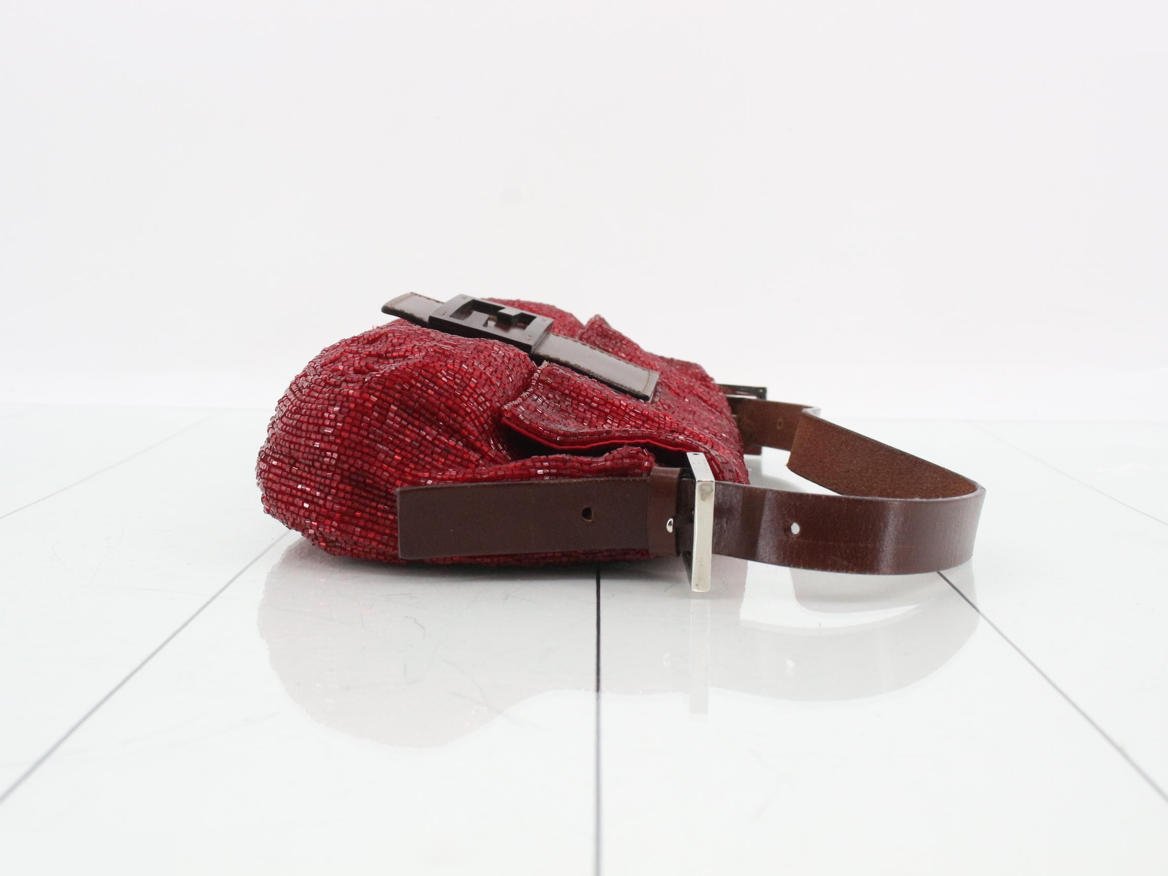 Mamma Baguette Beaded One-Shoulder Bag — view 3