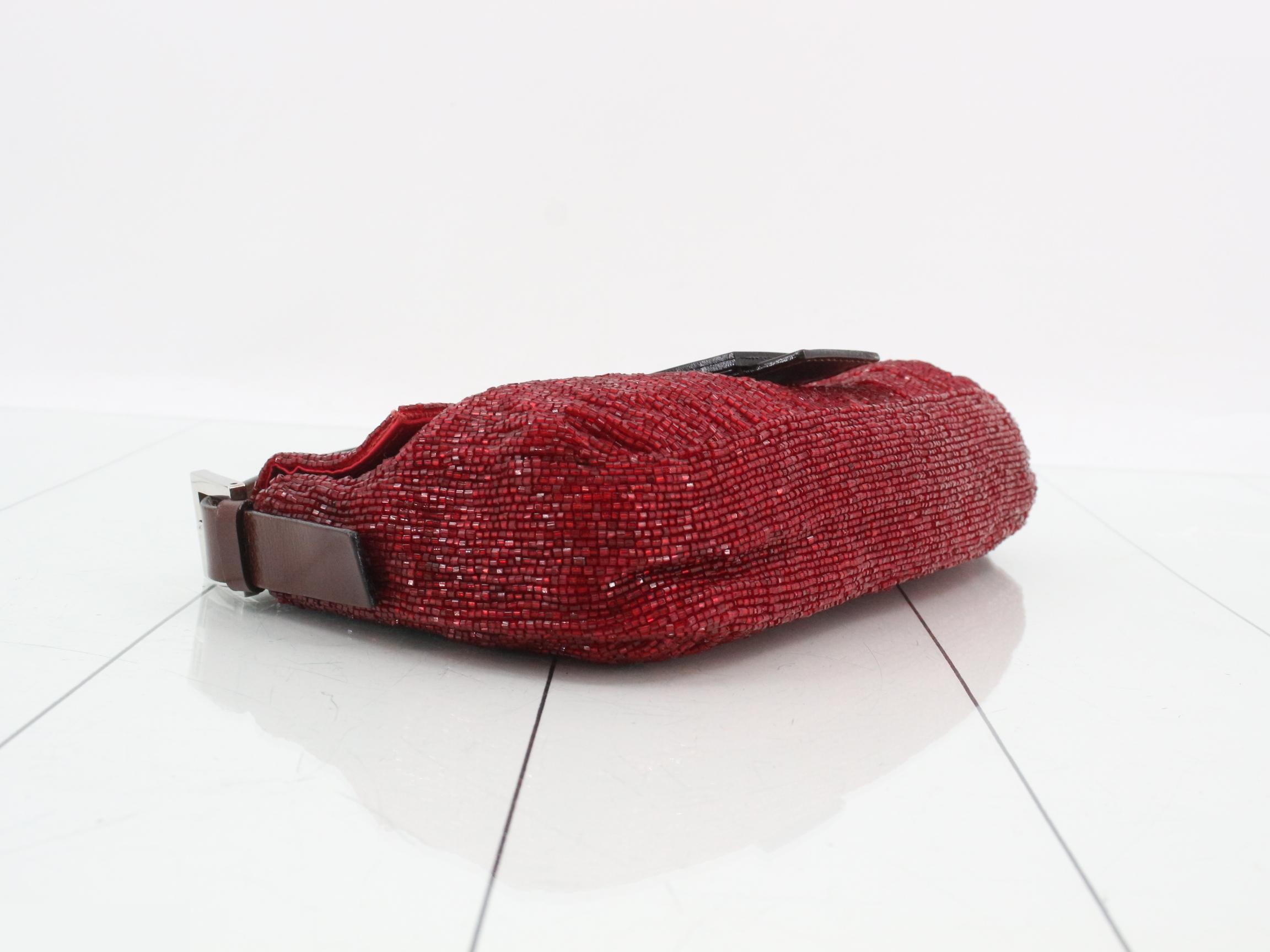 Mamma Baguette Beaded One-Shoulder Bag — view 5