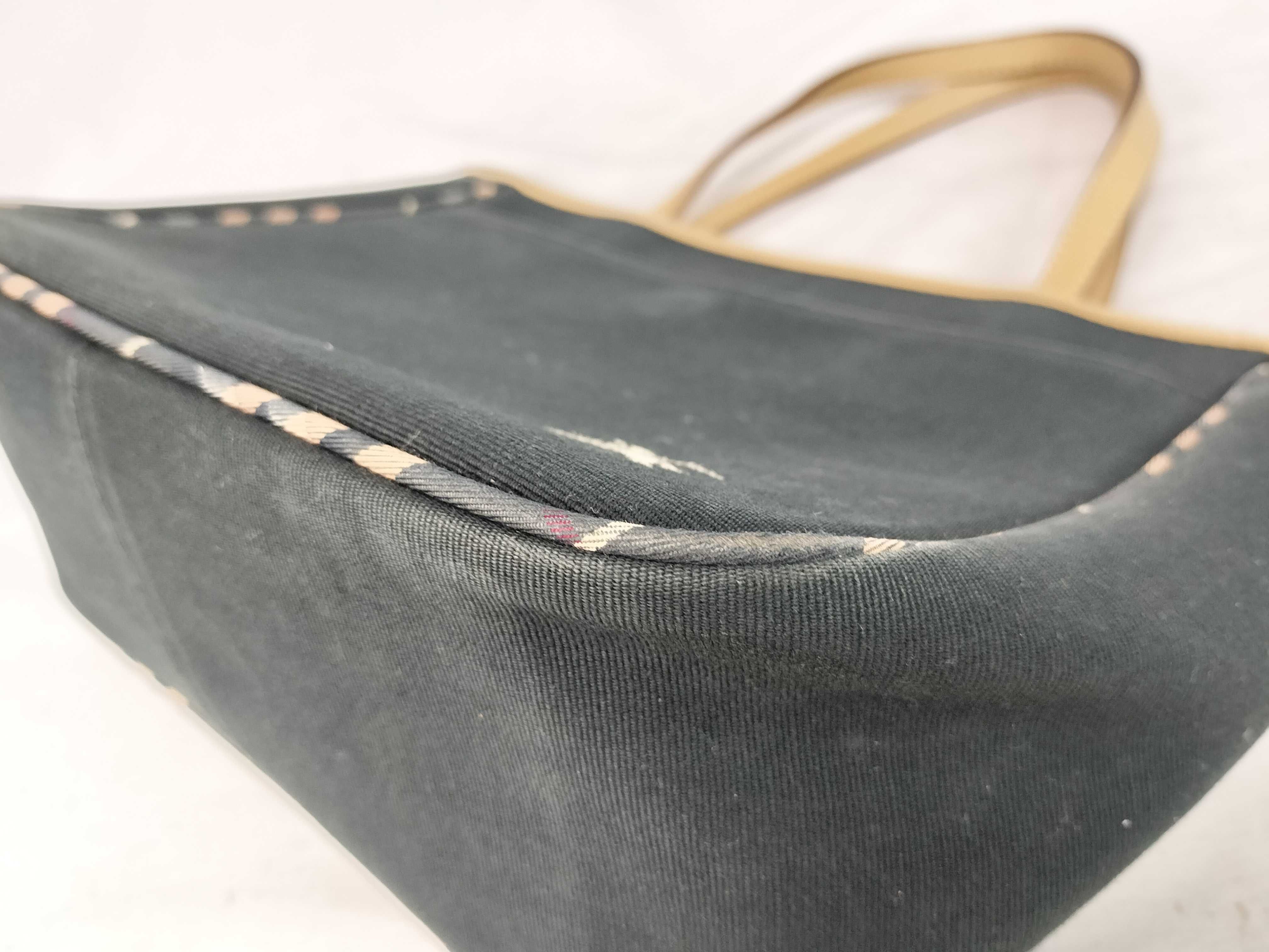 Blue Label Burberry Tote Bag Black Handbag — view 6