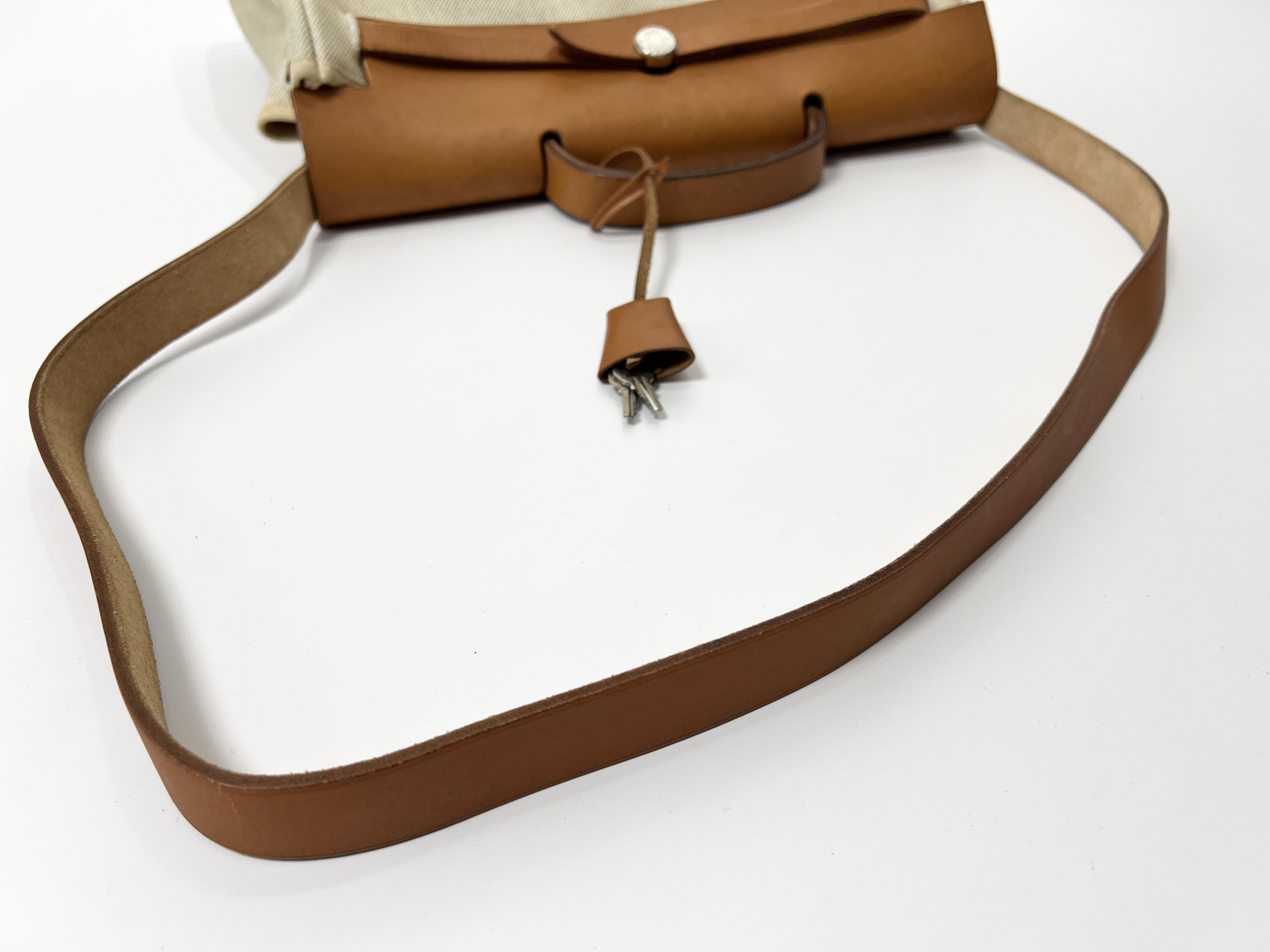 Herbag MM ( C stamp) Canvas Leather 2-way Handbag — view 5