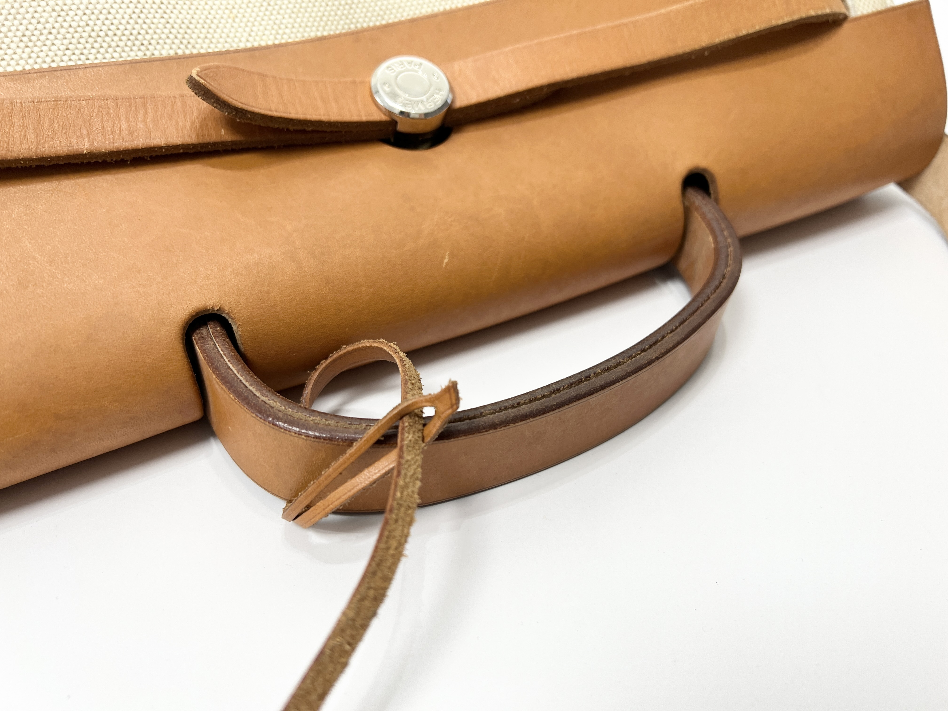 Herbag MM ( C stamp) Canvas Leather 2-way Handbag — view 6