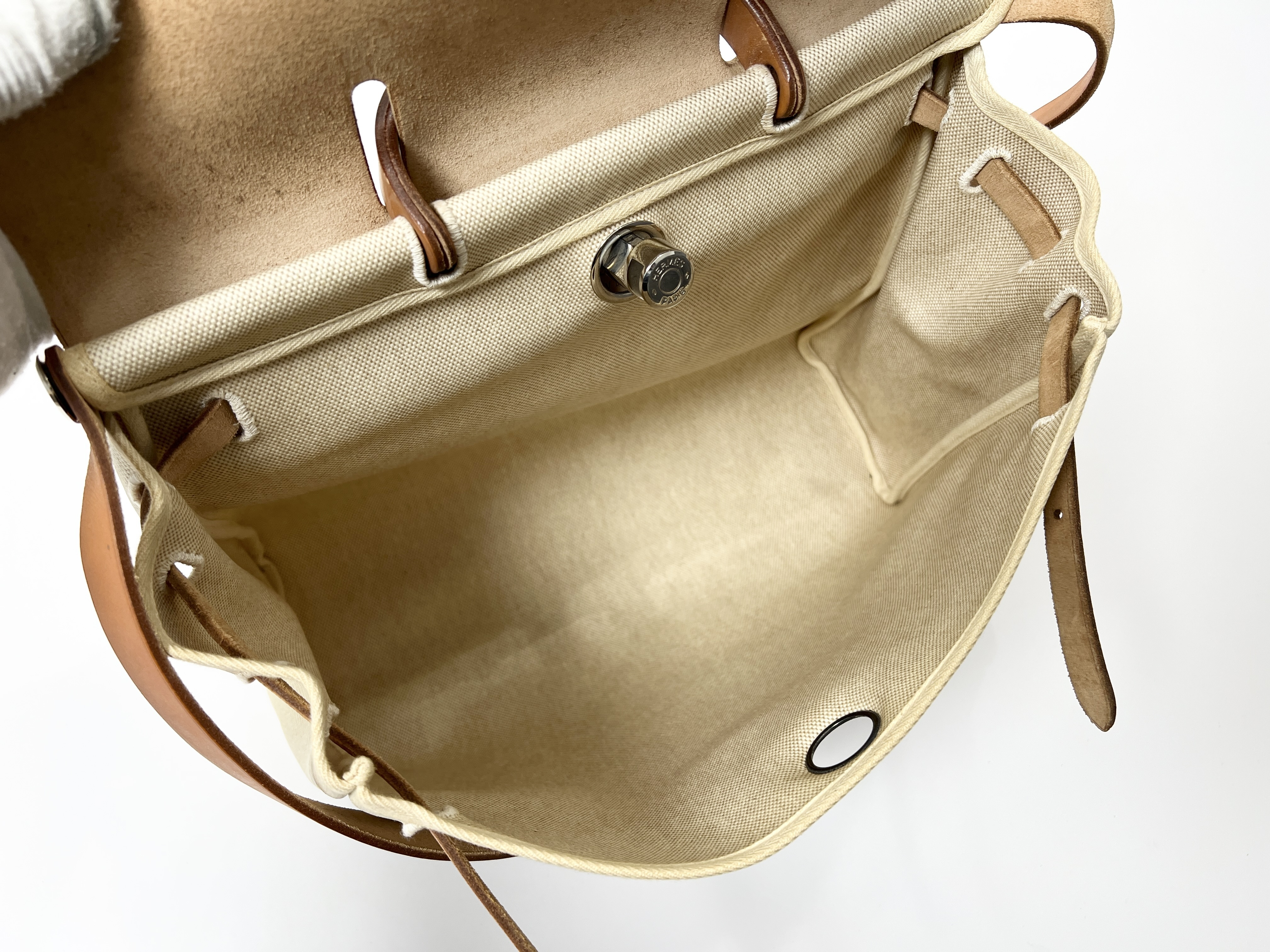 Herbag MM ( C stamp) Canvas Leather 2-way Handbag — view 7