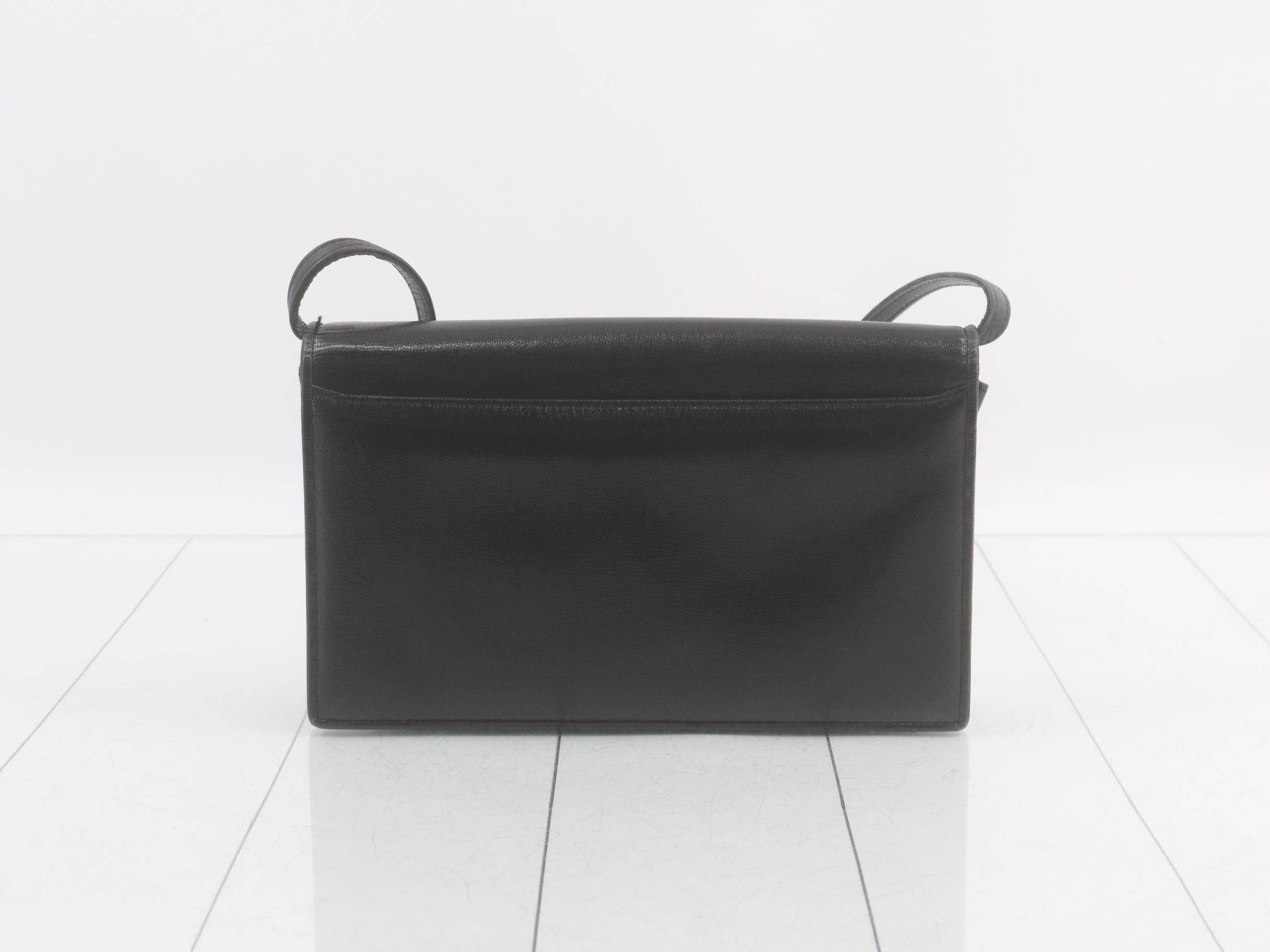 Leather Black Shoulder Bag — view 2