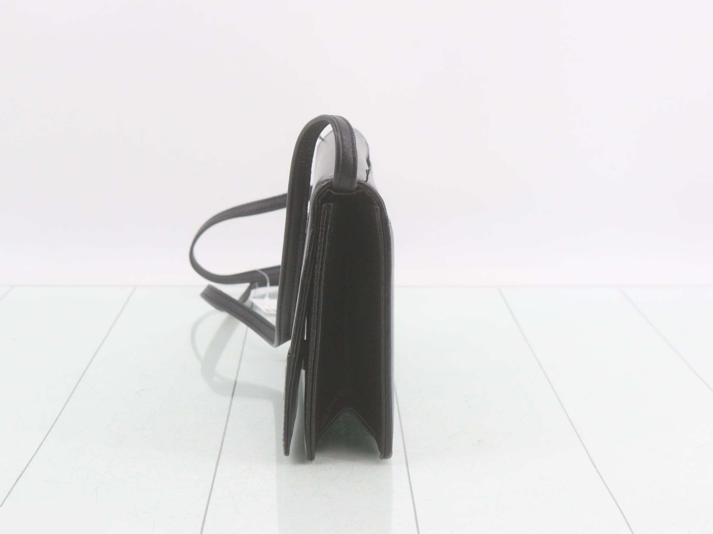 Leather Black Shoulder Bag — view 3