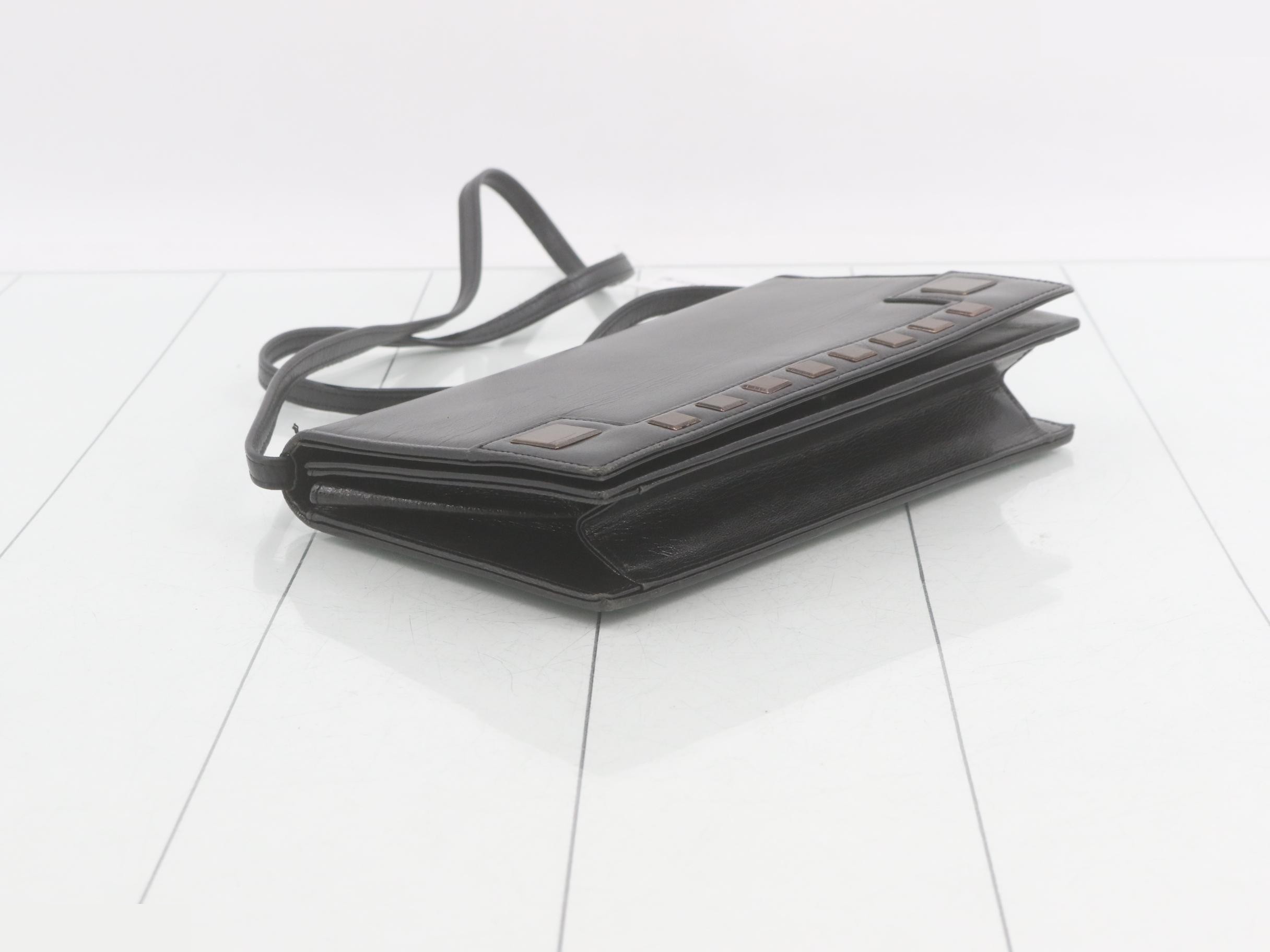 Leather Black Shoulder Bag — view 5