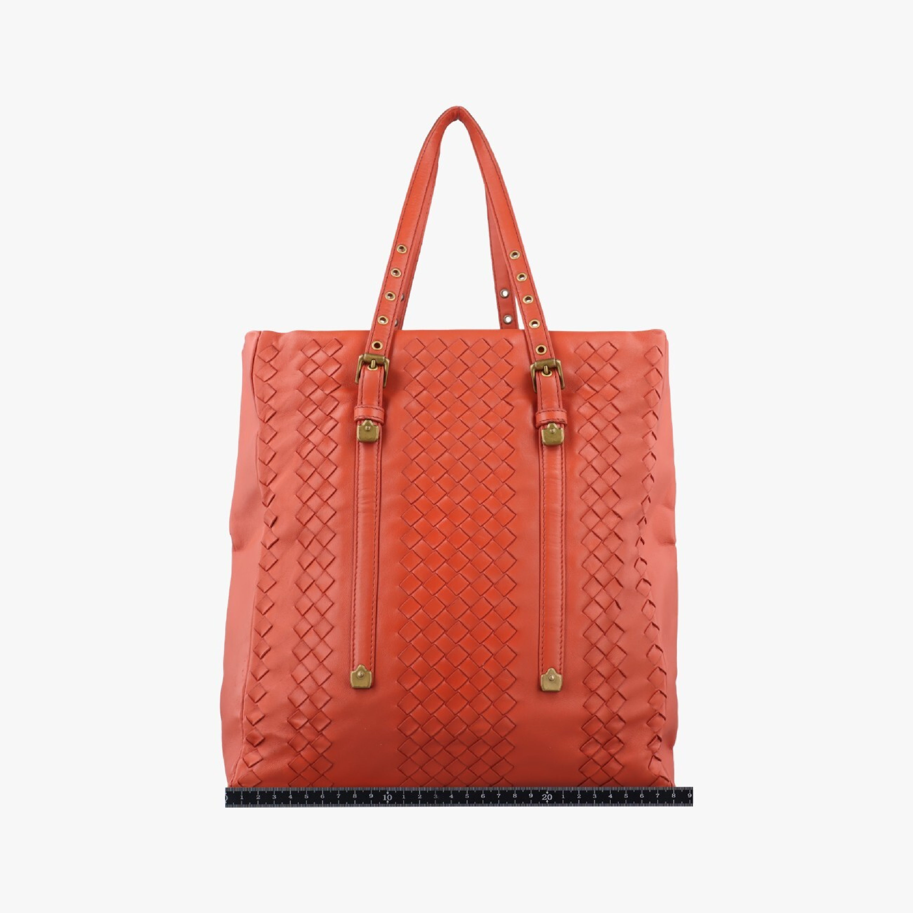 Intrecciato Orange Lambskin Handbag 162934 V00A2 6200 — view 2
