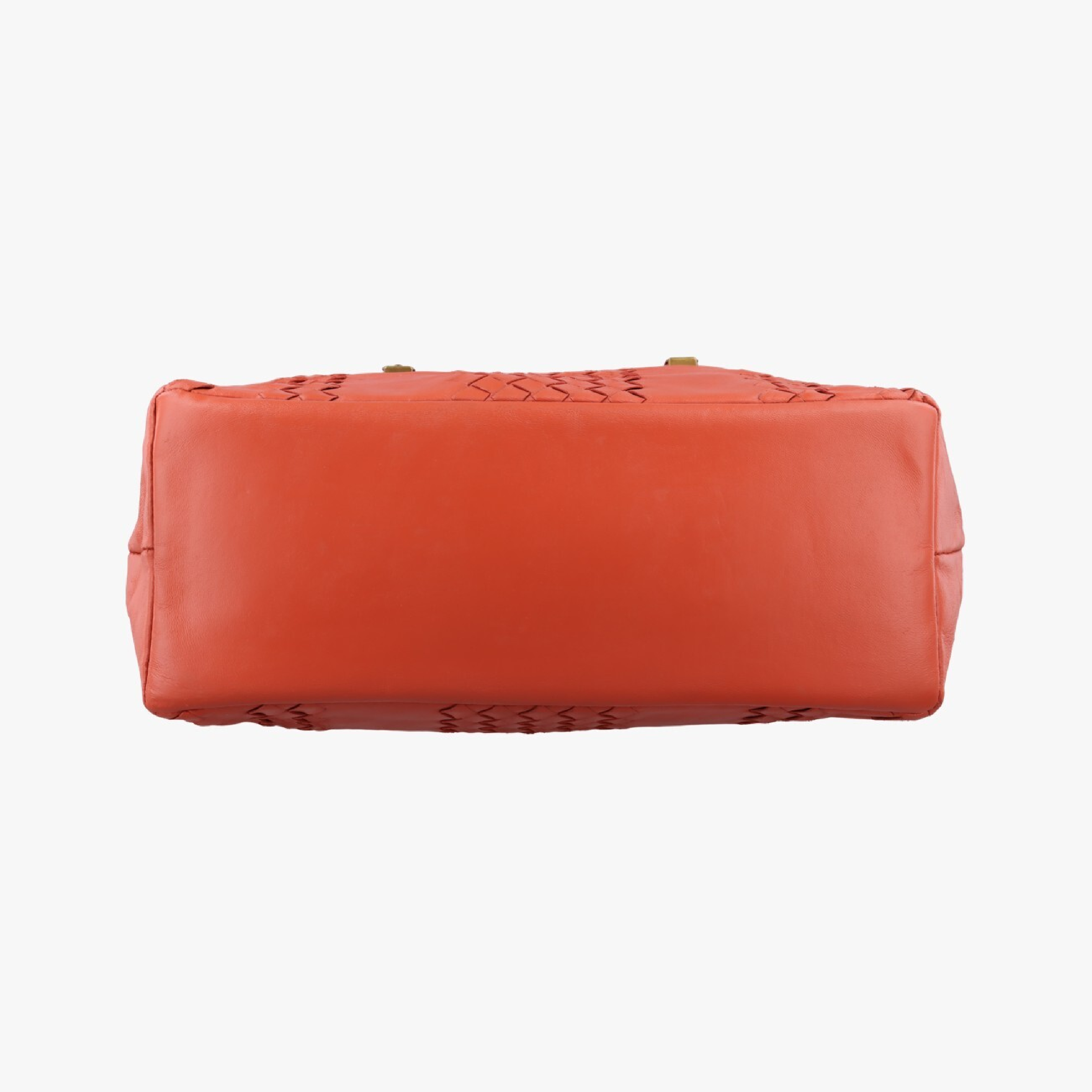 Intrecciato Orange Lambskin Handbag 162934 V00A2 6200 — view 3