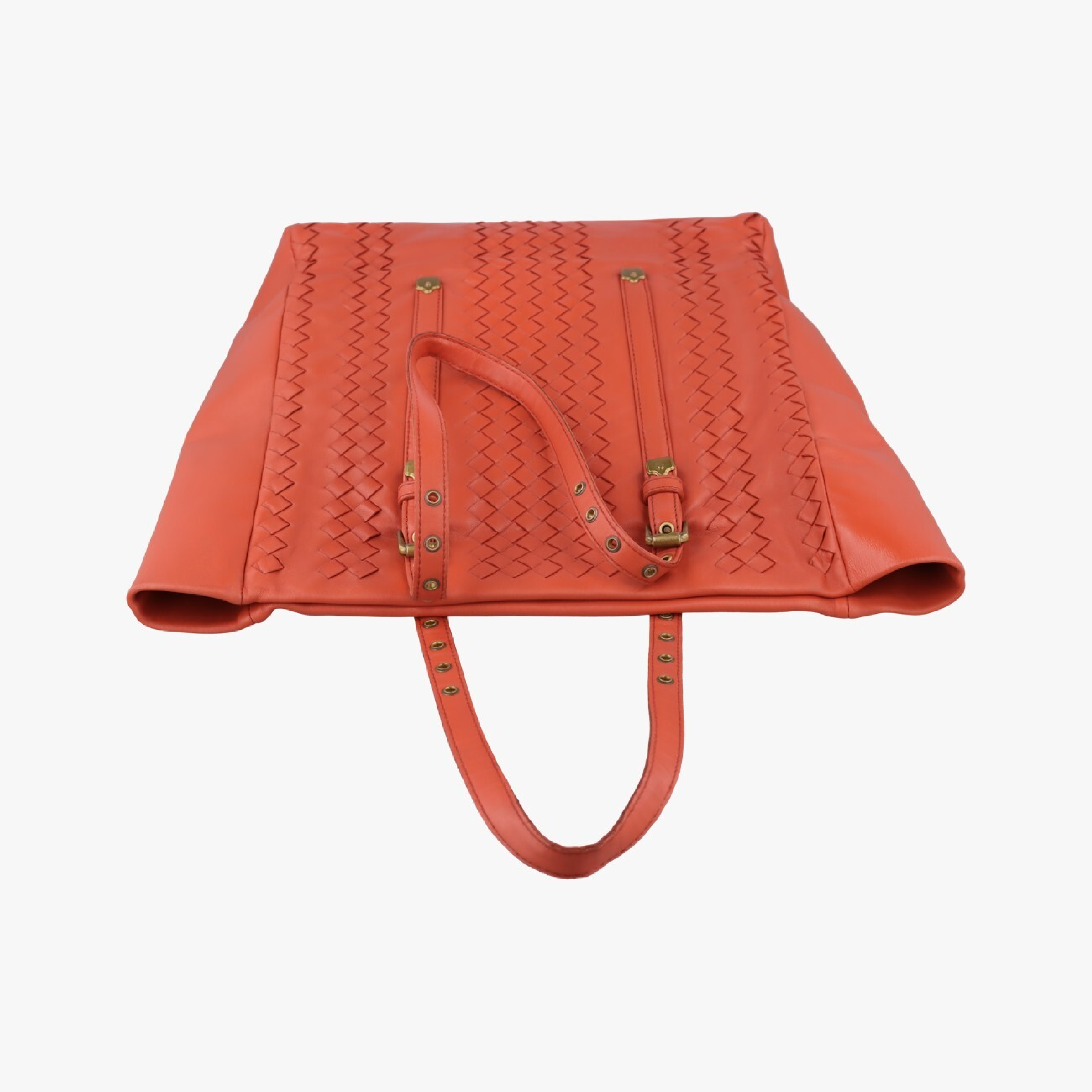 Intrecciato Orange Lambskin Handbag 162934 V00A2 6200 — view 5
