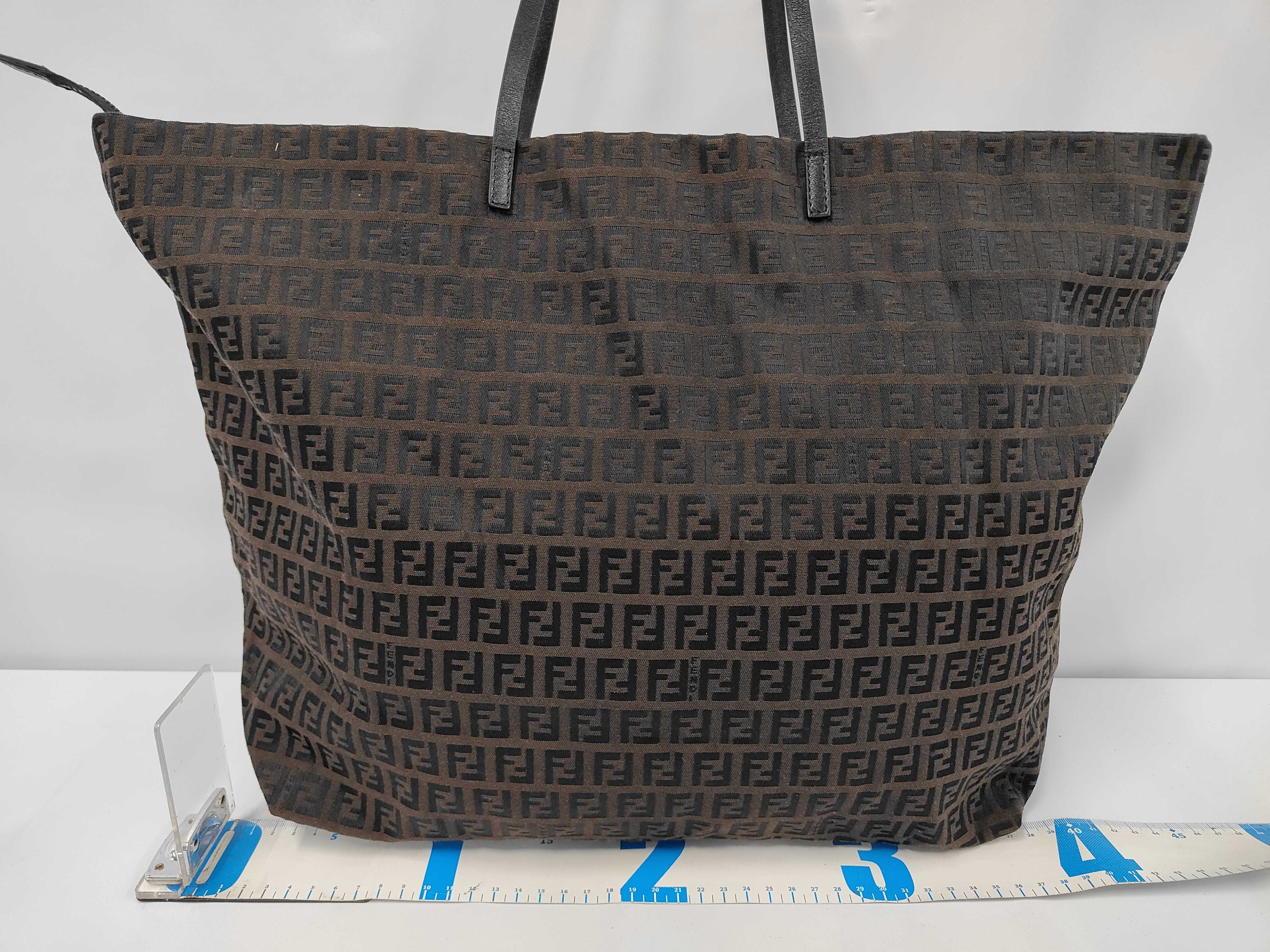 Zucchino Tote Bag - Canvas and Leather Tote Bag — view 2