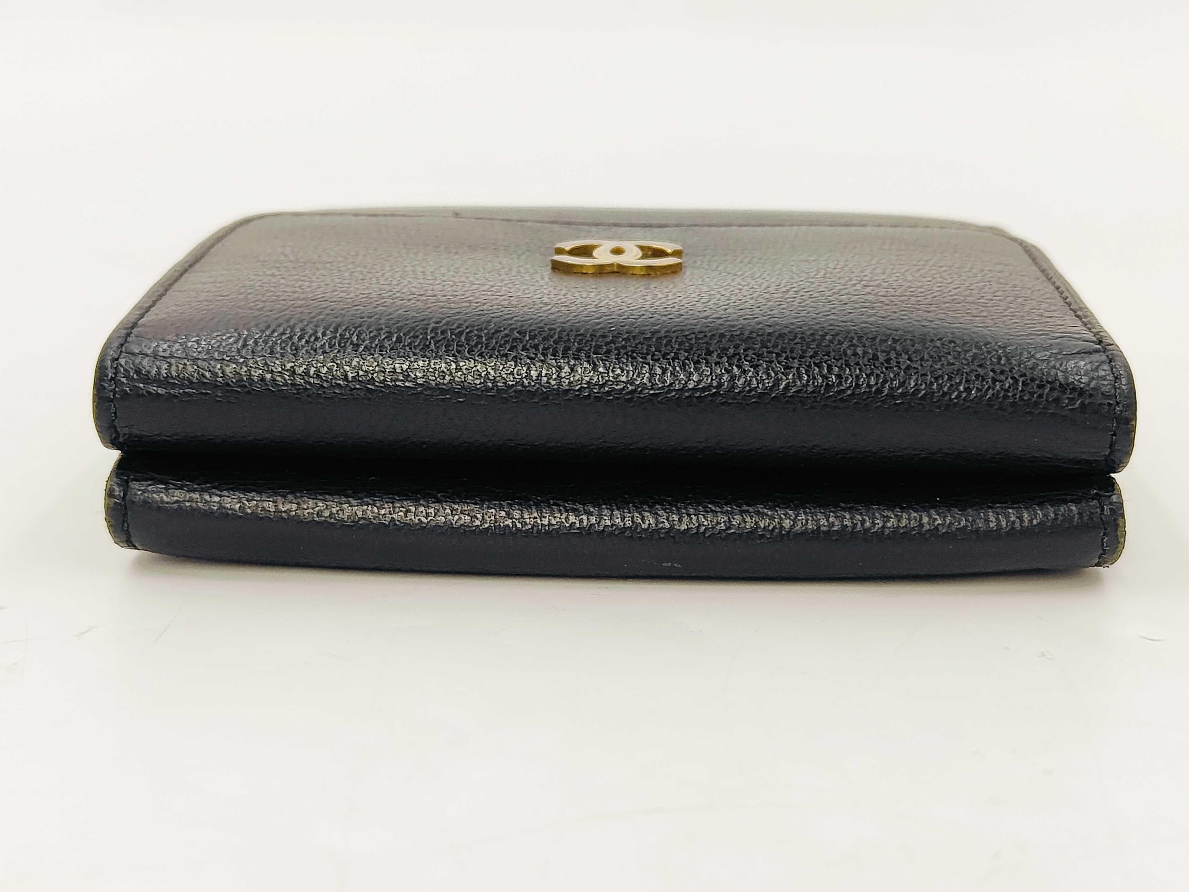 Bi-fold Wallet Leather Gold Hardware Black 6573772 Wallet — view 5