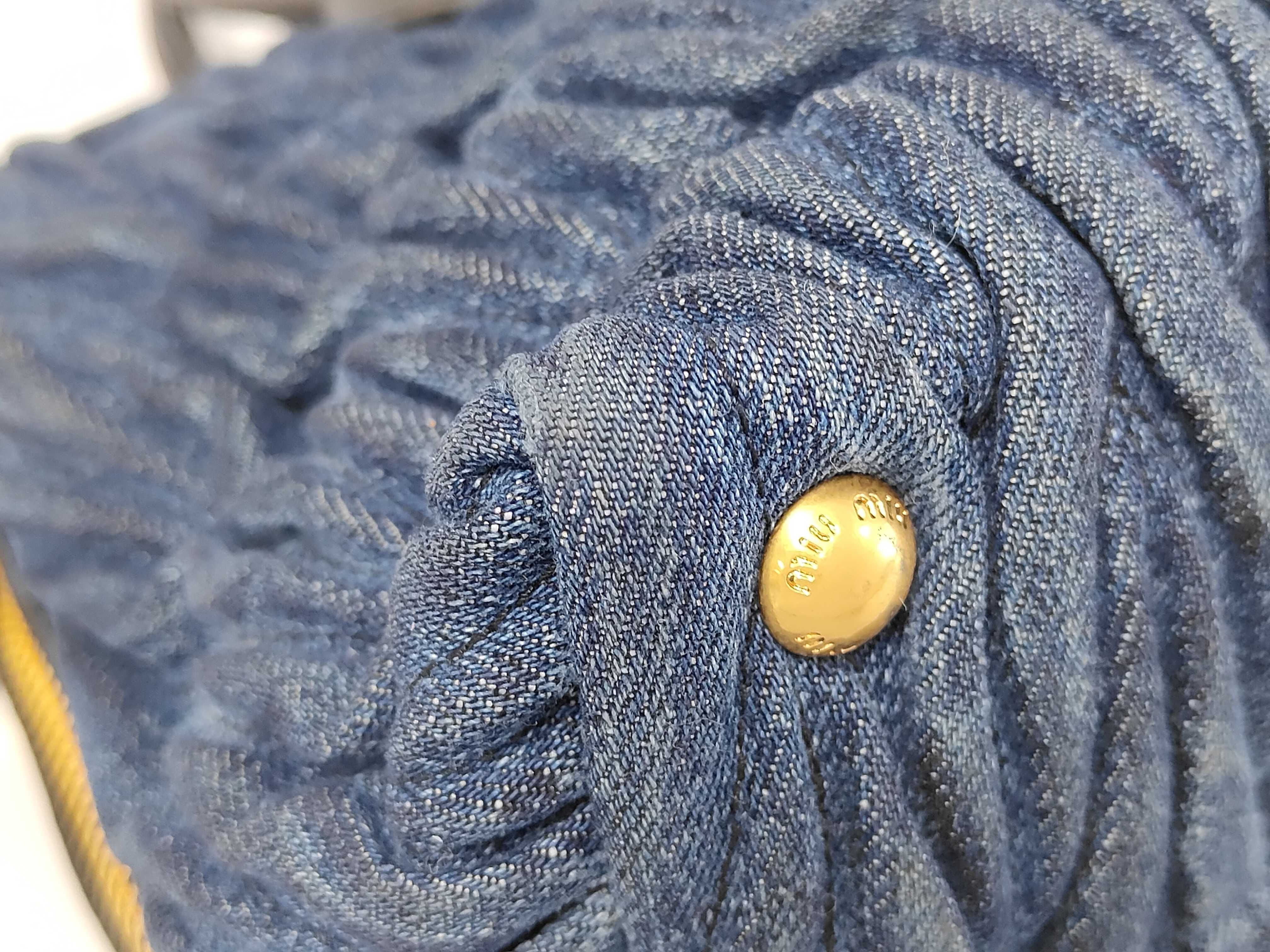 Matelassé Denim Handbag — view 3
