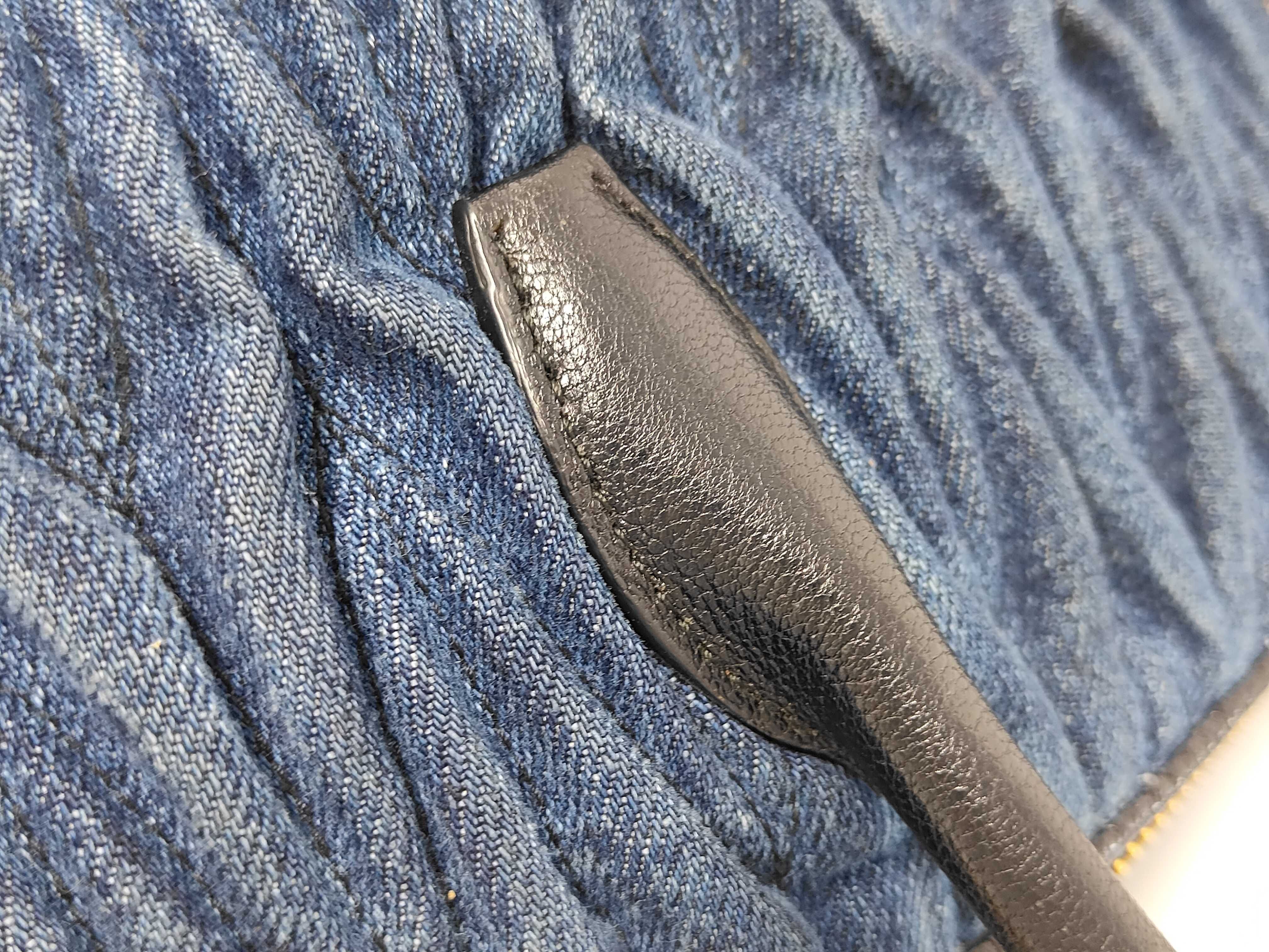 Matelassé Denim Handbag — view 6