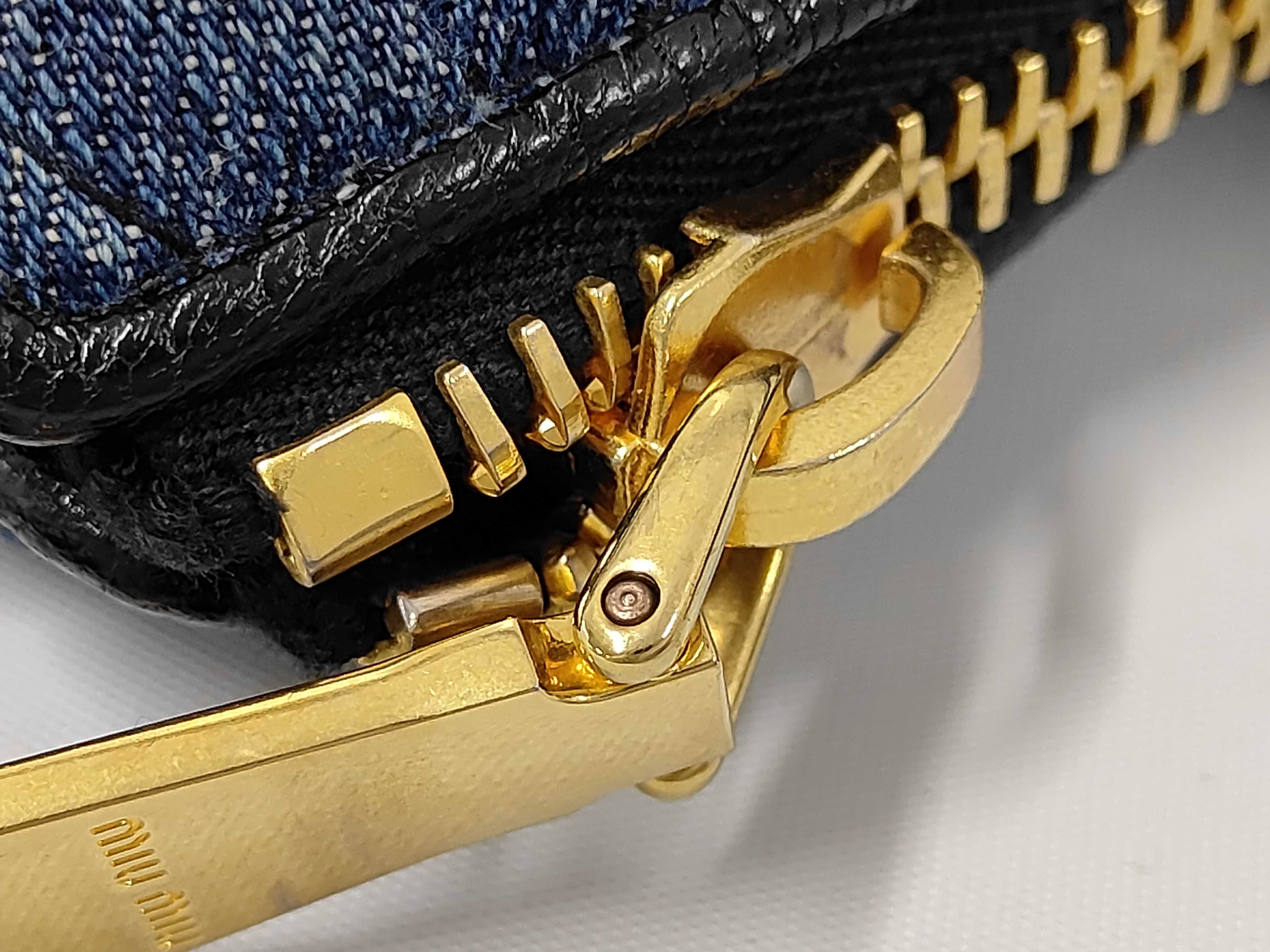 Matelassé Denim Handbag — view 7