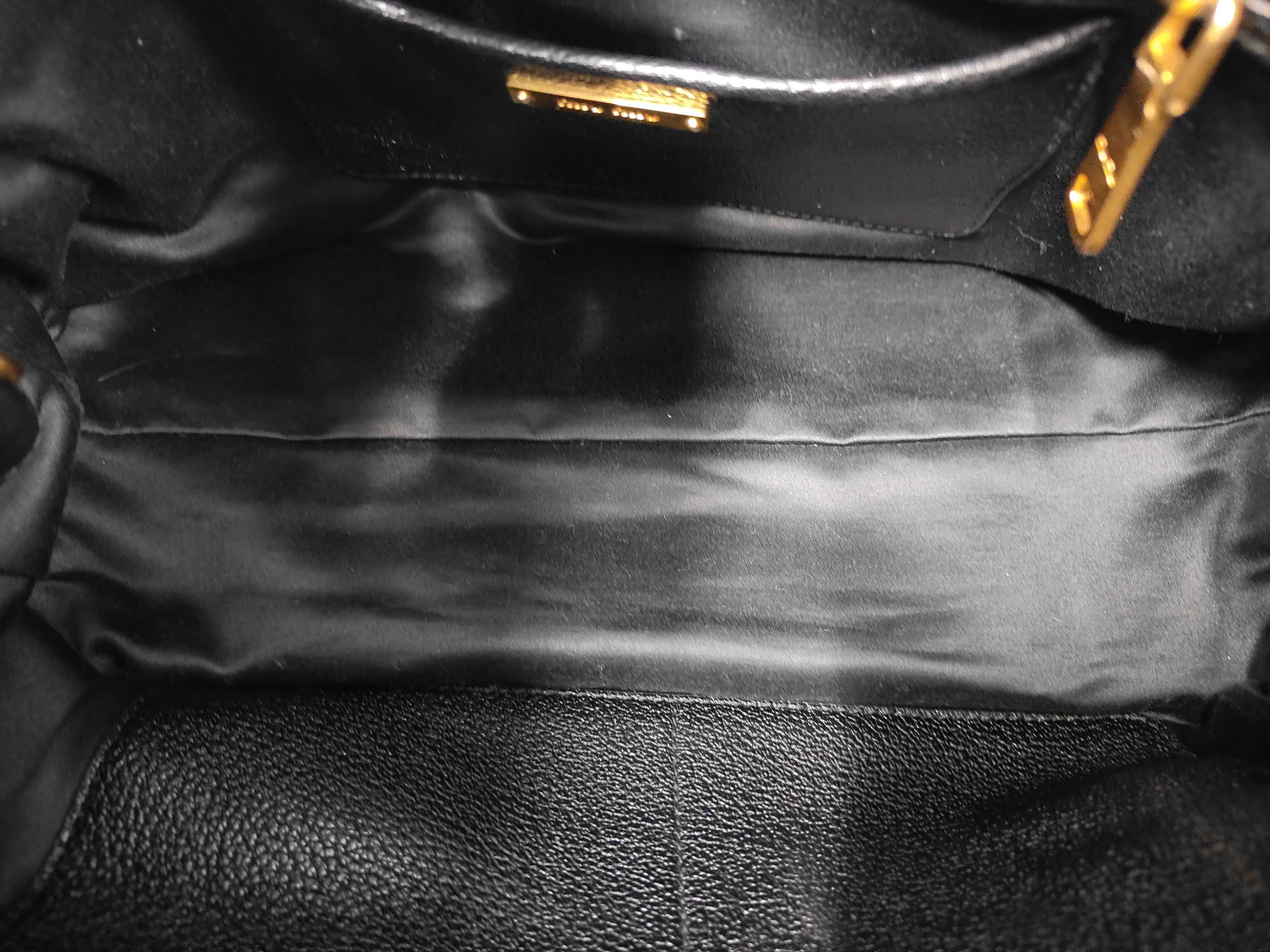 Matelassé Denim Handbag — view 8