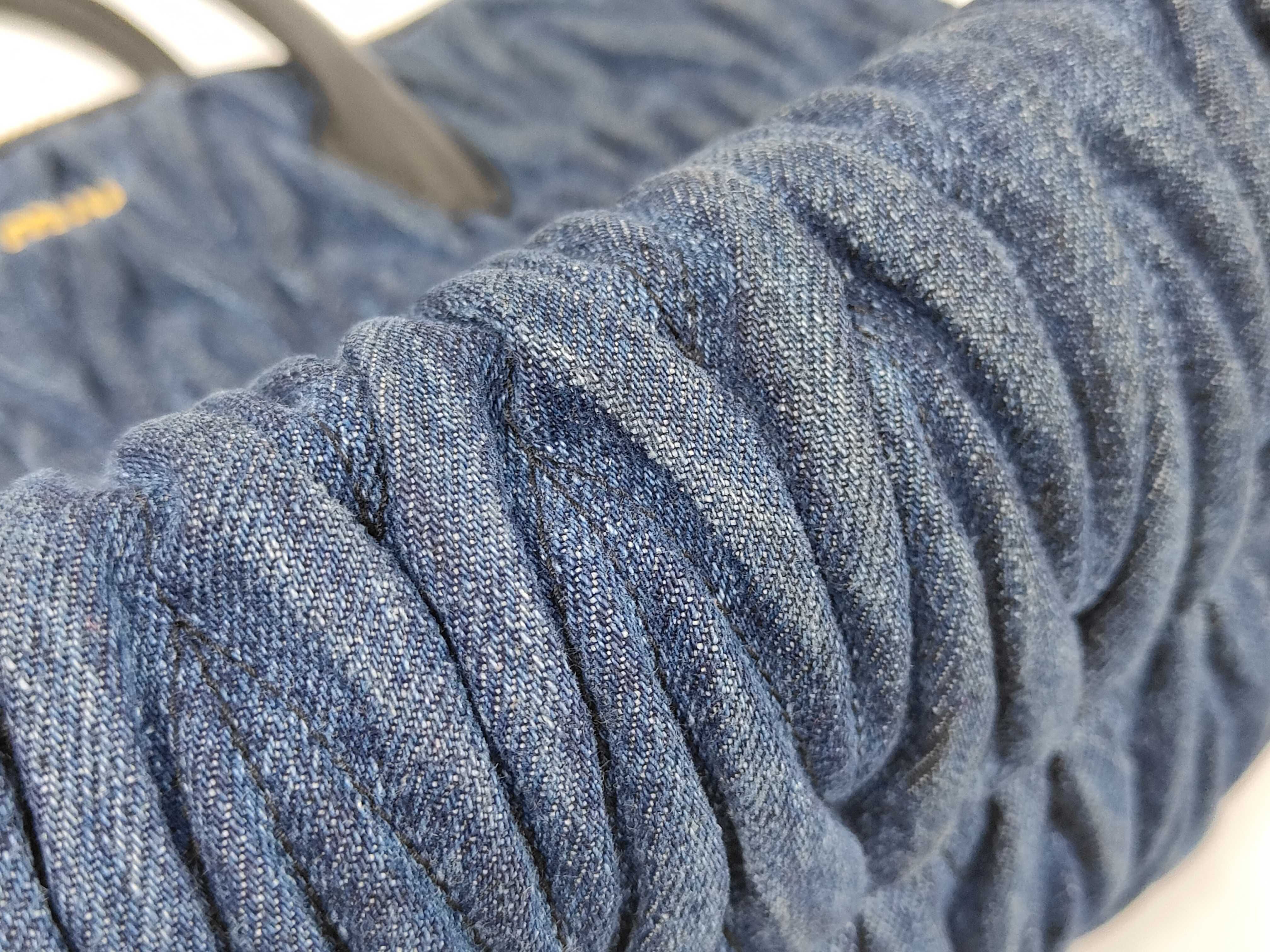 Matelassé Denim Handbag — view 10