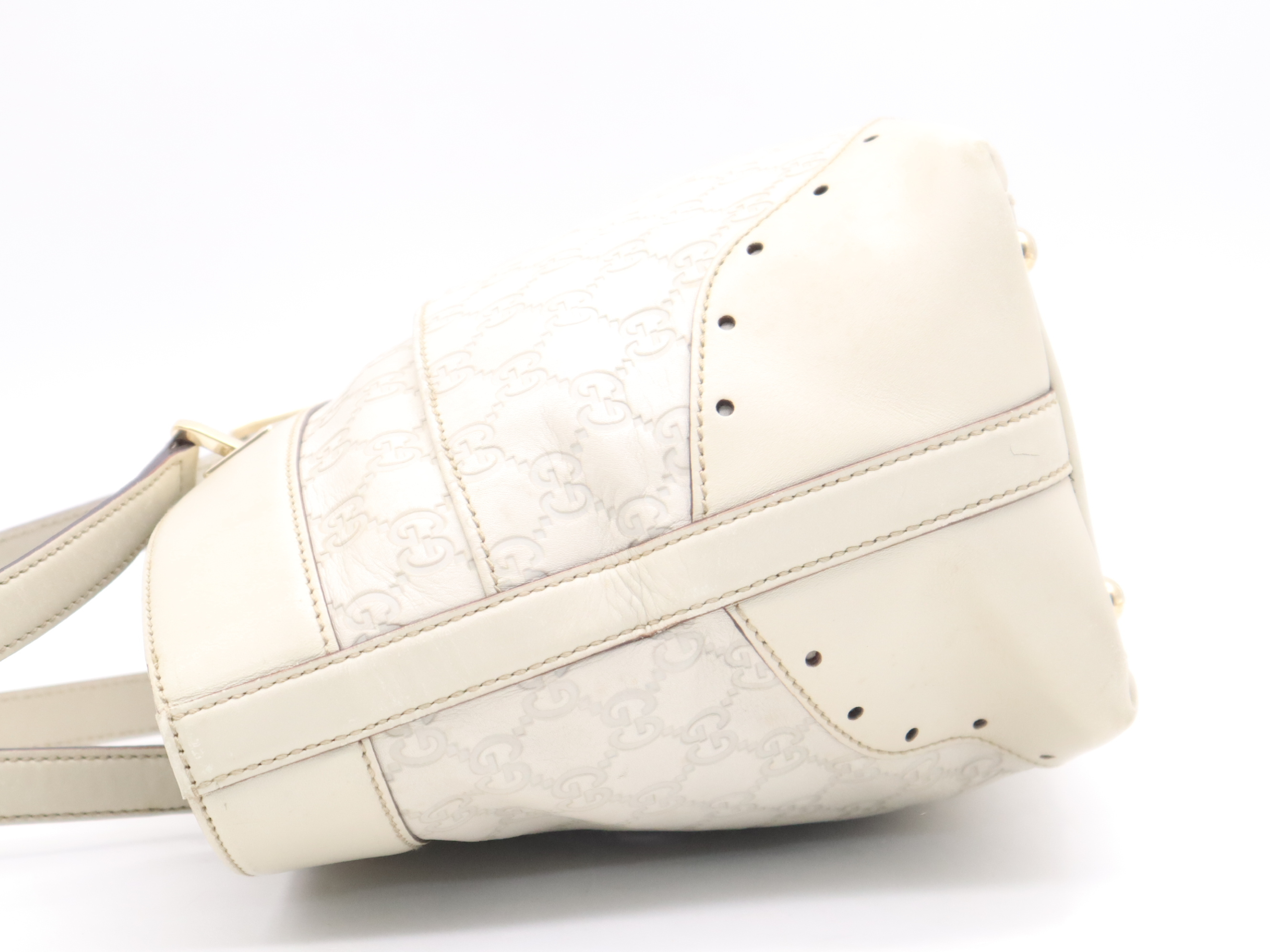 145993 Leather Guccissima Tote Bag Beige Tote Bag — view 3