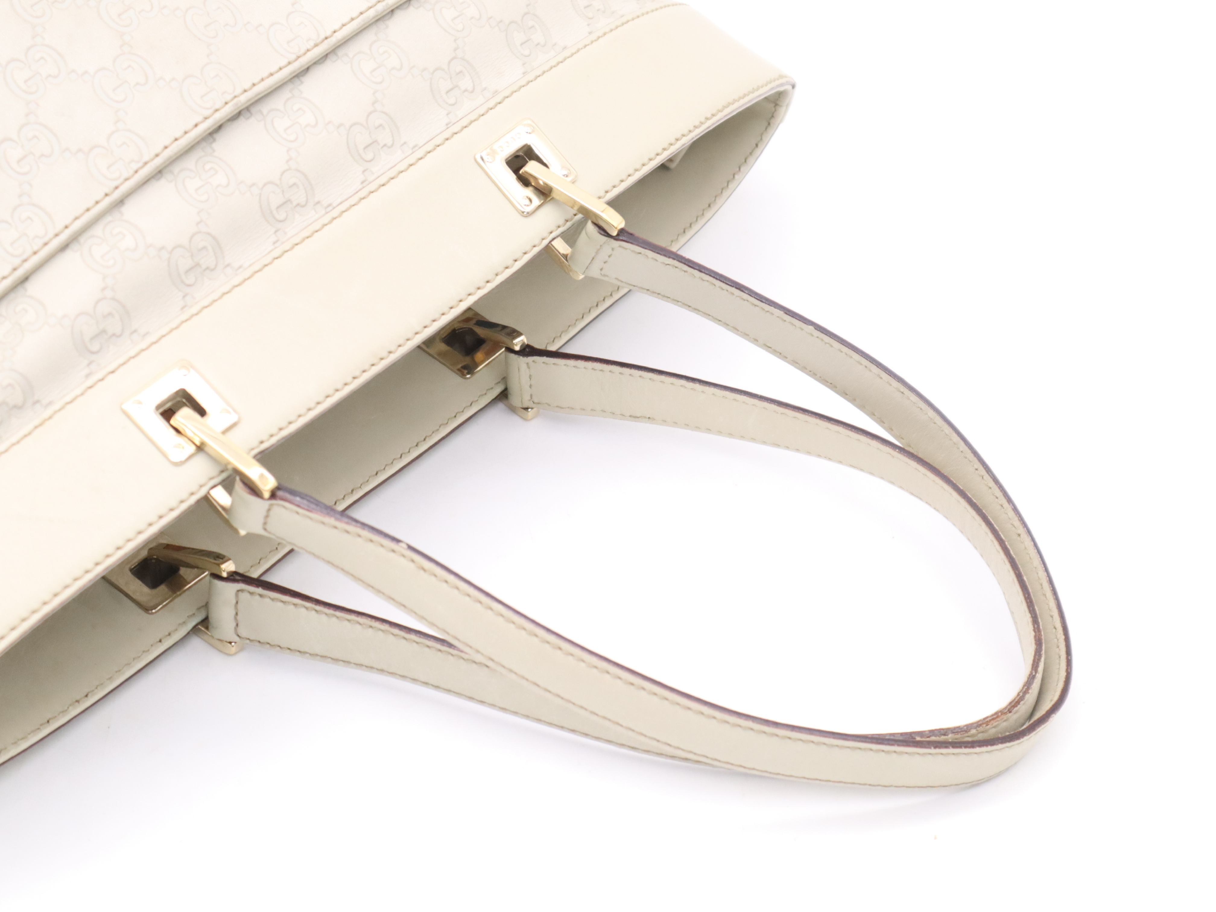 145993 Leather Guccissima Tote Bag Beige Tote Bag — view 6