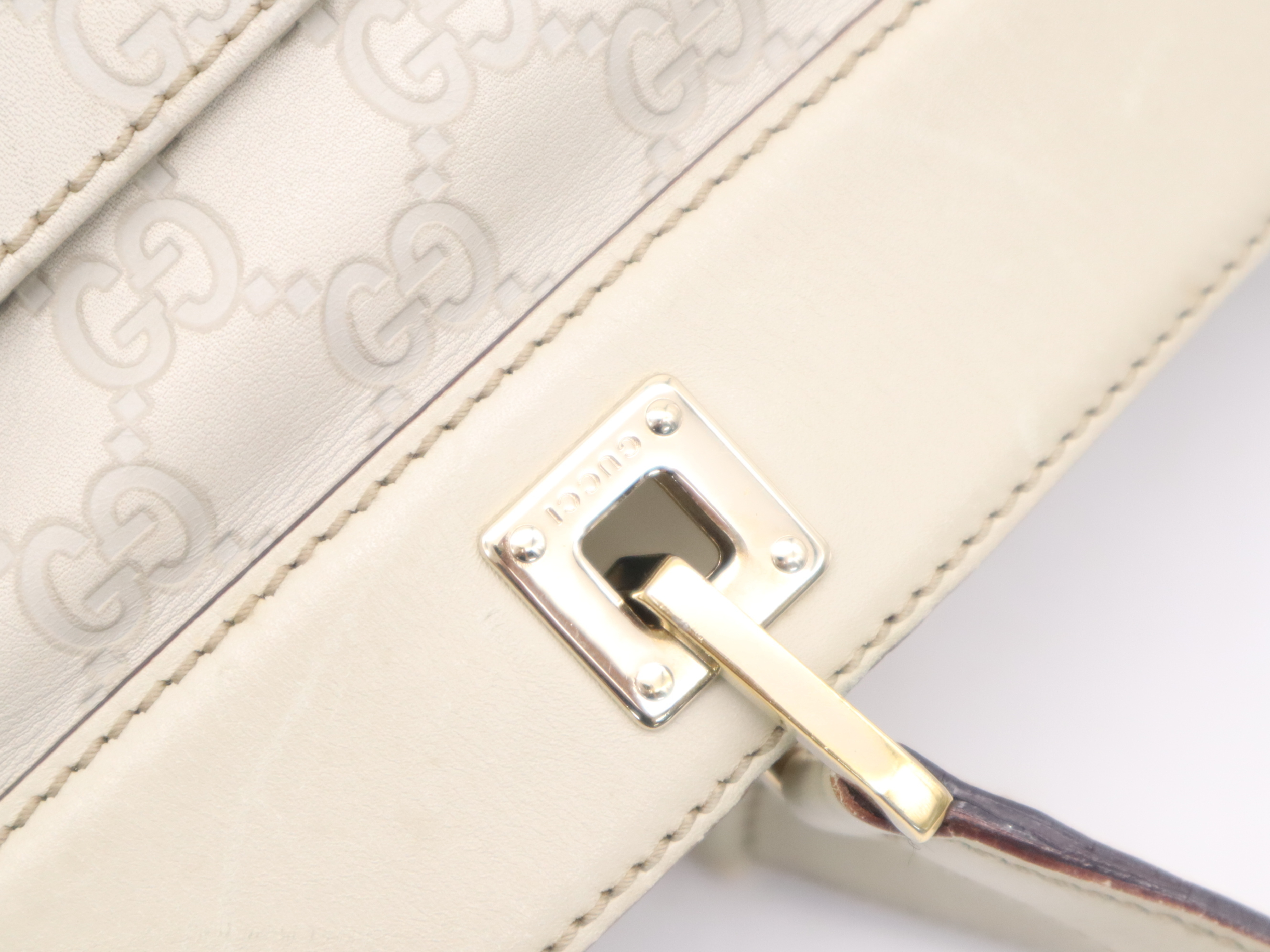 145993 Leather Guccissima Tote Bag Beige Tote Bag — view 7
